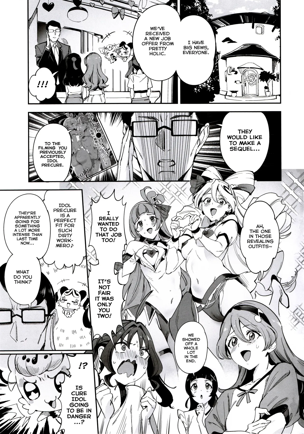 (C106) [Jukusei Kakuzatou (sugarBt)] Zukyoon Kiss nante Nakatta | There's No Zukyoon-Kiss (Kimi to Idol PreCure) [English] image number 2