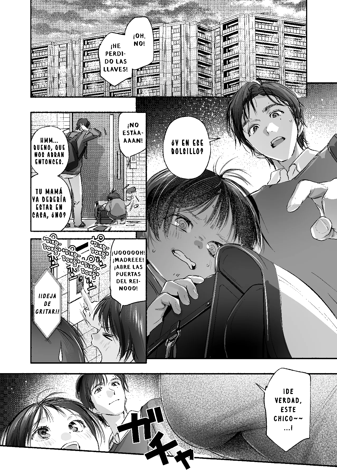 [Irodori Gyuunyuu 4.5% (Higashide Irodori)] Trop 1 ~ Onabare Hitozuma no Sango Shojo o Itadakimasu~ [Spanish] 이미지 번호 9