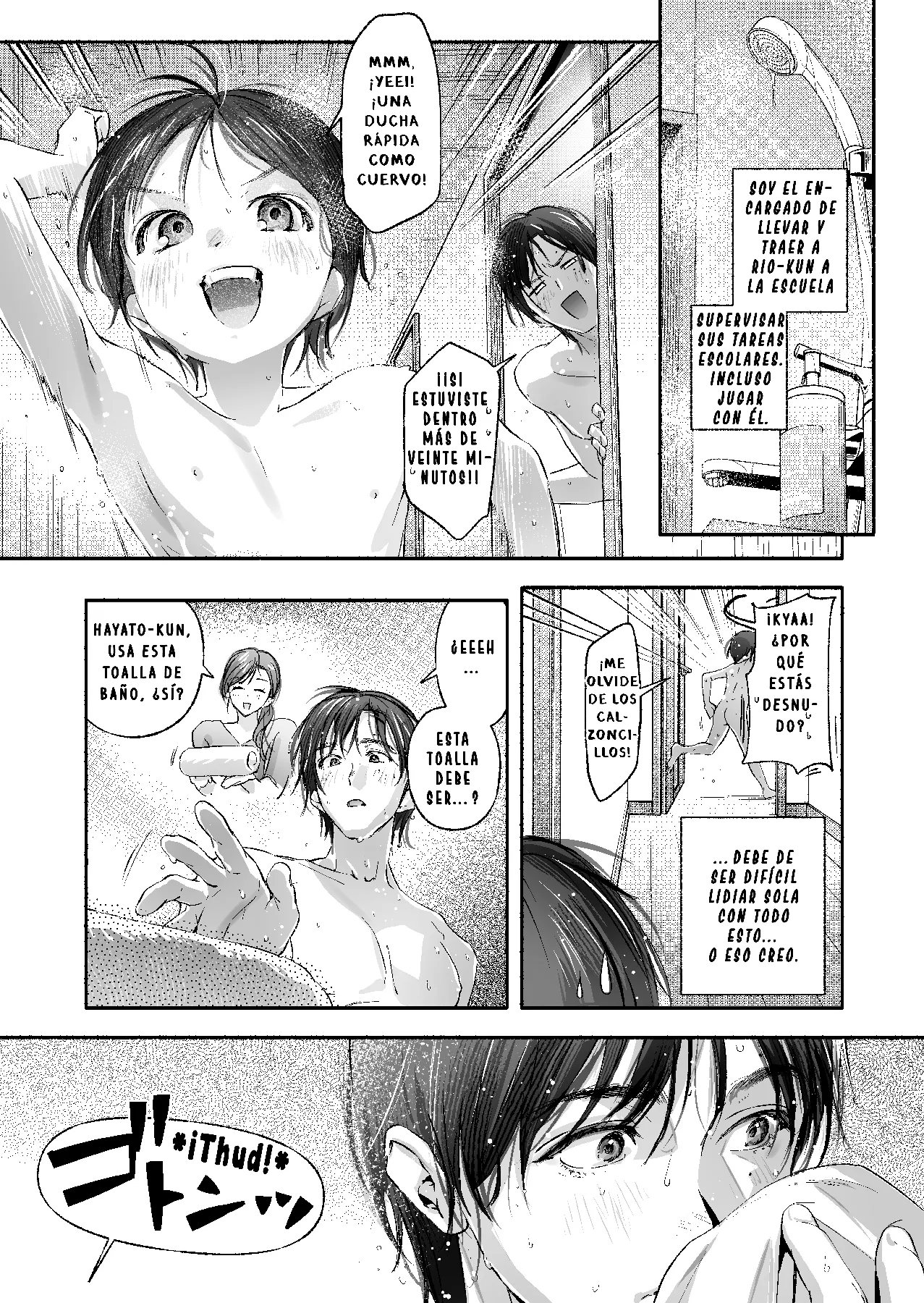 [Irodori Gyuunyuu 4.5% (Higashide Irodori)] Trop 1 ~ Onabare Hitozuma no Sango Shojo o Itadakimasu~ [Spanish] 이미지 번호 12