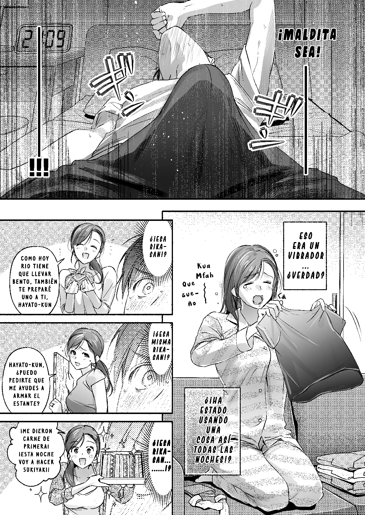 [Irodori Gyuunyuu 4.5% (Higashide Irodori)] Trop 1 ~ Onabare Hitozuma no Sango Shojo o Itadakimasu~ [Spanish] 이미지 번호 14