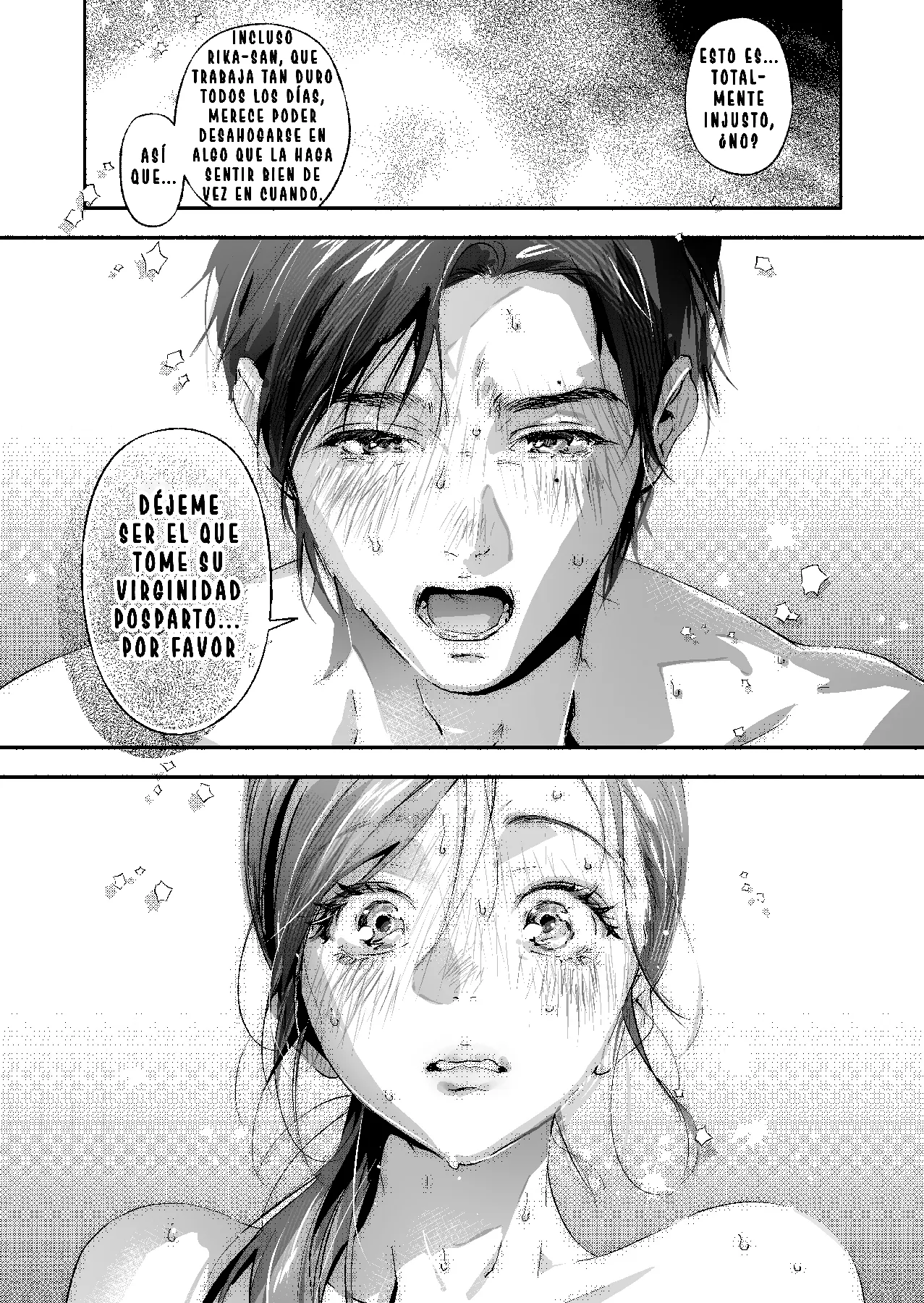 [Irodori Gyuunyuu 4.5% (Higashide Irodori)] Trop 1 ~ Onabare Hitozuma no Sango Shojo o Itadakimasu~ [Spanish] 이미지 번호 41