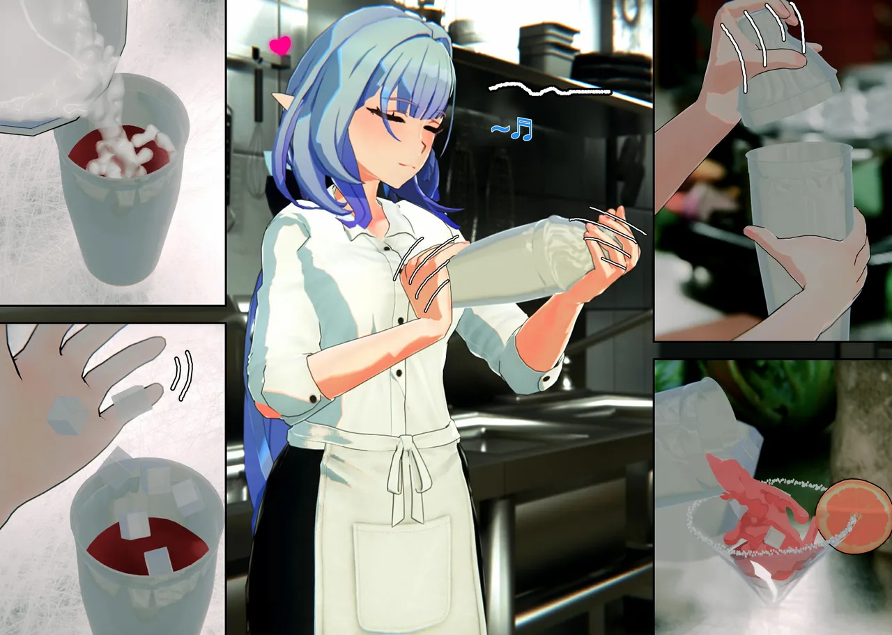 [Lvoxx]♪Miss Elf's Kitchen♬（honkai gakuen）[aqiaoge个人汉化] image number 7