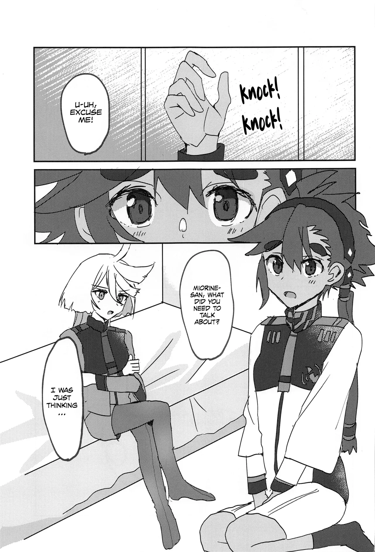 (C101) [tigeregit (Tora)] Hen na Koto Kinshi (Mobile Suit Gundam the Witch from Mercury) | No Intimacy Allowed [English] [Castle TL] image number 4