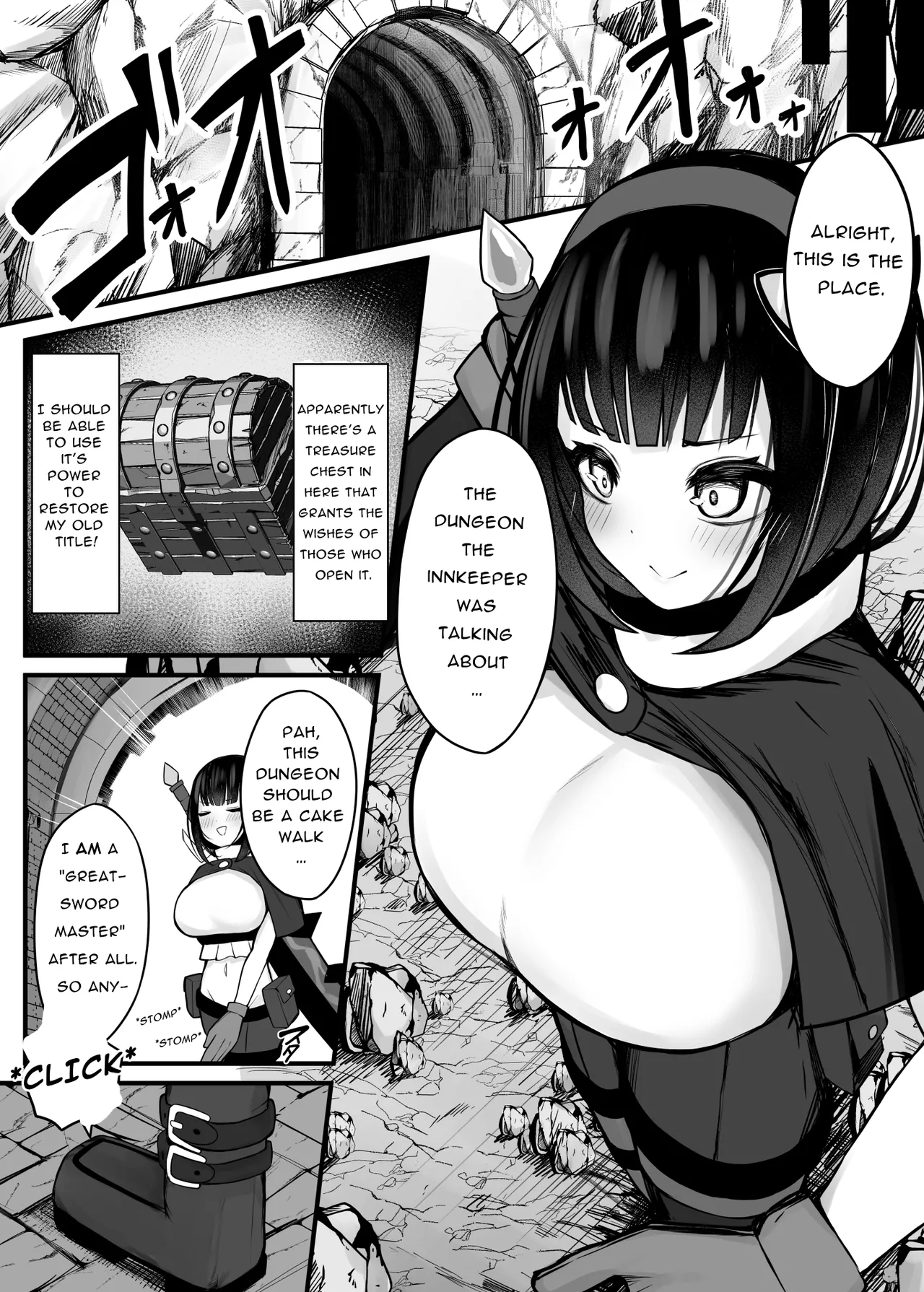 [Bonnouji Yura] Moto Daiken Master no Boukensha-chan ga Shokushu no Hisomu Dungeon ni Chousen Suru Hanashi + Omake Illustrations | Former Greatsword Master Tries to Clear a Tentacle Dungeon [English] [Pure Pazaak] 图片编号 8