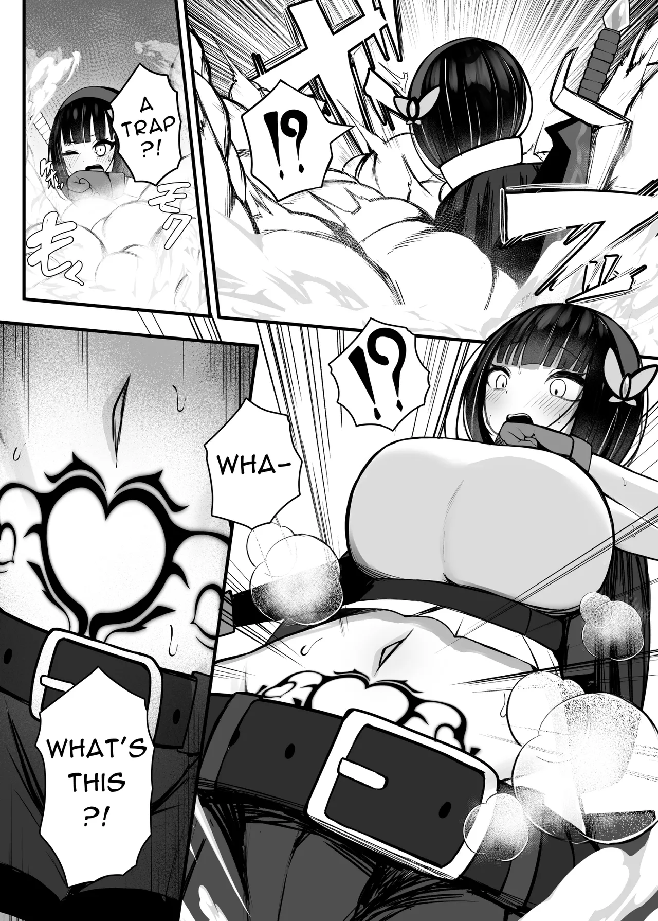 [Bonnouji Yura] Moto Daiken Master no Boukensha-chan ga Shokushu no Hisomu Dungeon ni Chousen Suru Hanashi + Omake Illustrations | Former Greatsword Master Tries to Clear a Tentacle Dungeon [English] [Pure Pazaak] 图片编号 9