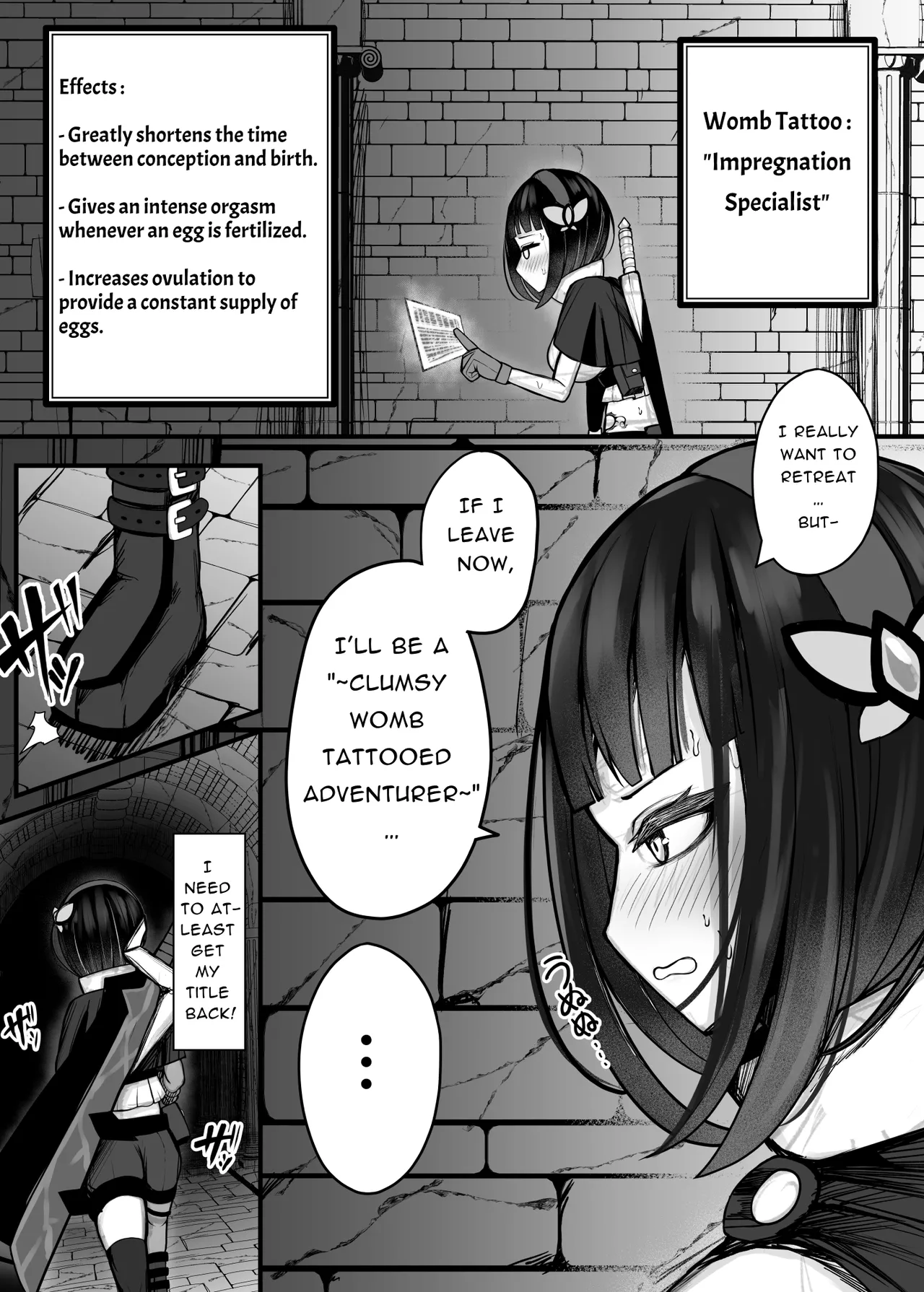 [Bonnouji Yura] Moto Daiken Master no Boukensha-chan ga Shokushu no Hisomu Dungeon ni Chousen Suru Hanashi + Omake Illustrations | Former Greatsword Master Tries to Clear a Tentacle Dungeon [English] [Pure Pazaak] 图片编号 10