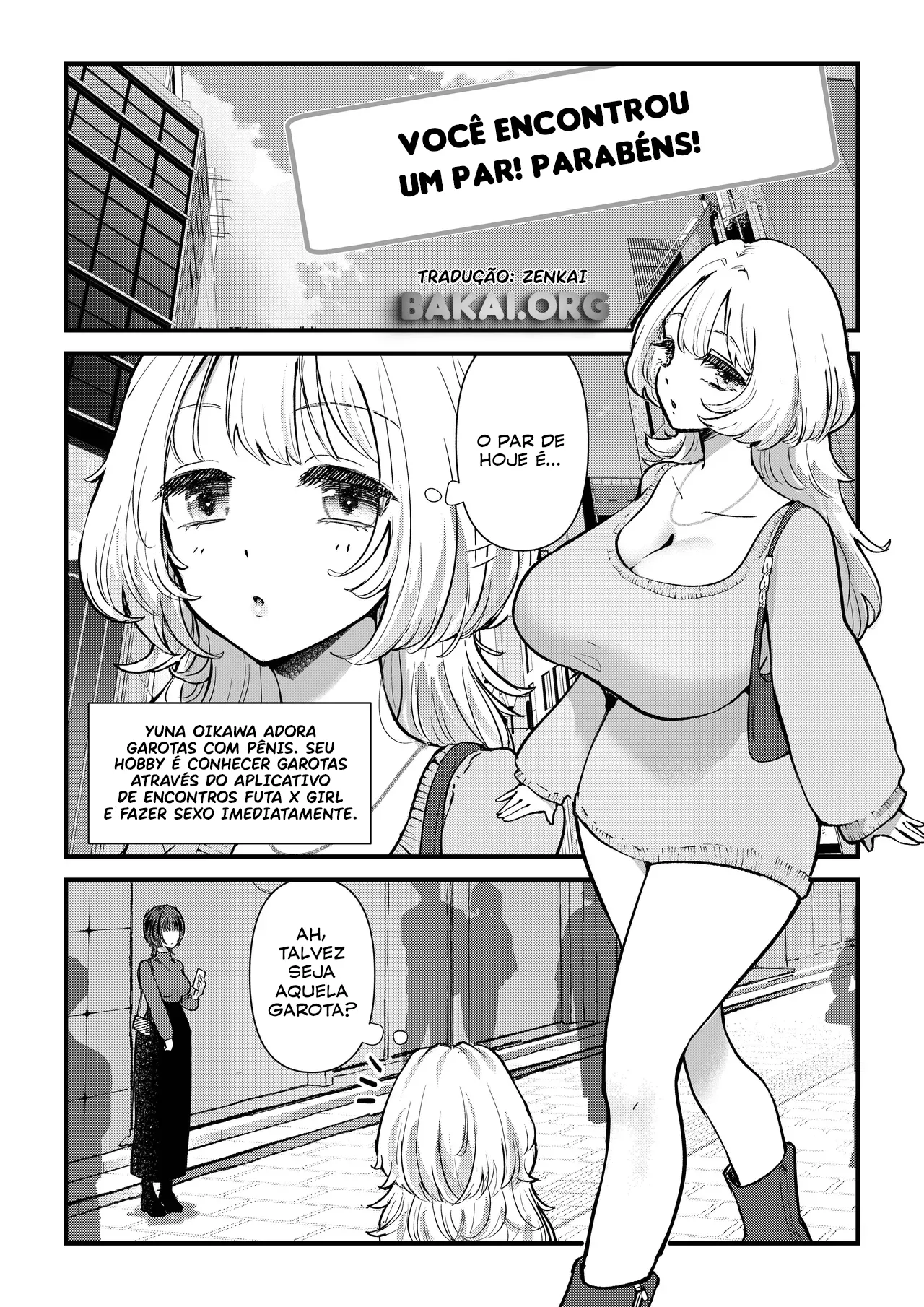 [Banibani (Bani)] Futa x Onna Matching App de Deatta Futanari Uma-chin Musume ni Hame taosareru!! | Futa x Girl Matching App Getting Fucked Hard By The Futanari Girl With A Horse Cock I Just Met!! [pt-BR] [Bakai.org] image number 2