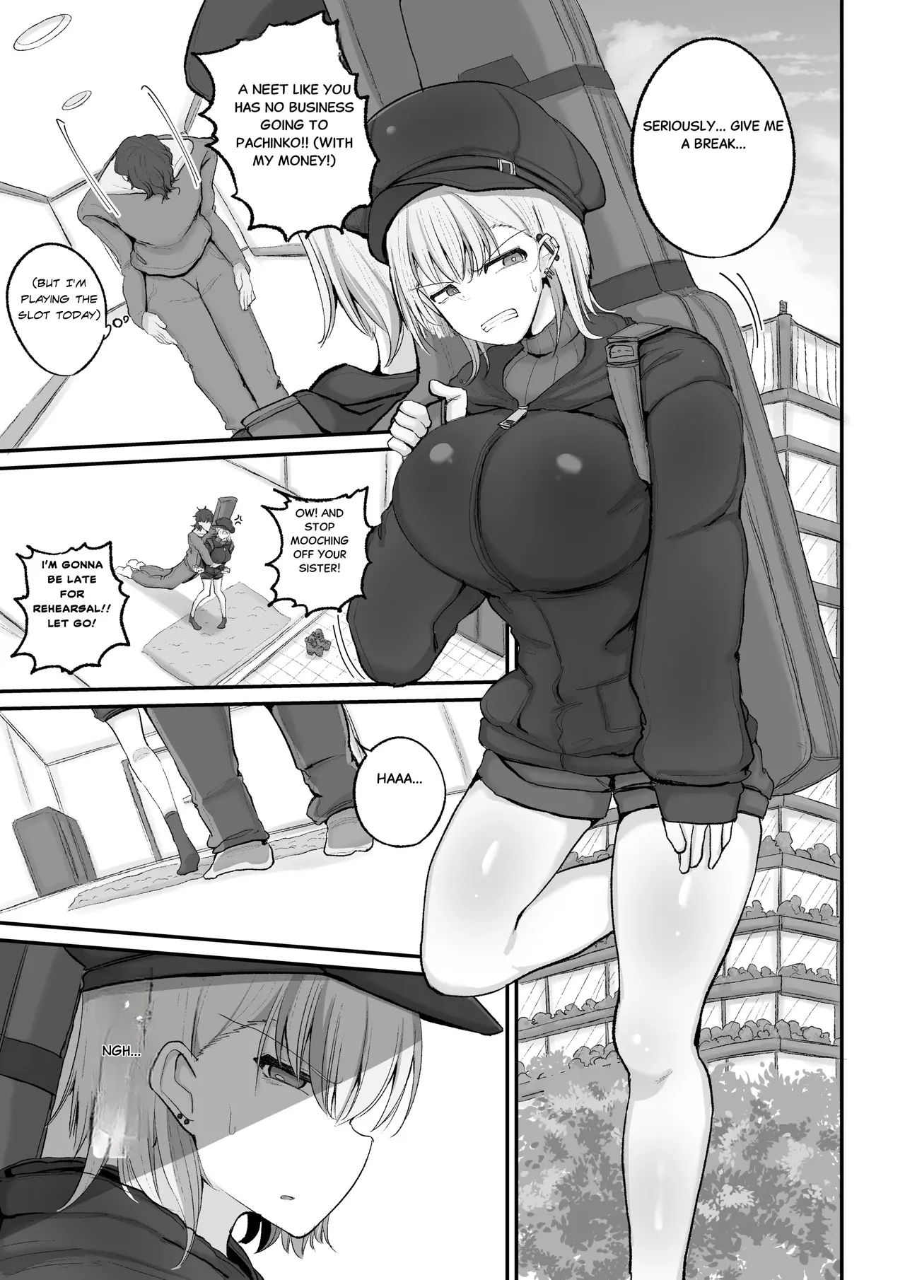 [Circle Cherry Boy (Erai)] Gal Band no Imouto wa Kuzu Aniki no Ne-Back ni Cho~ Yowai [English] 이미지 번호 4