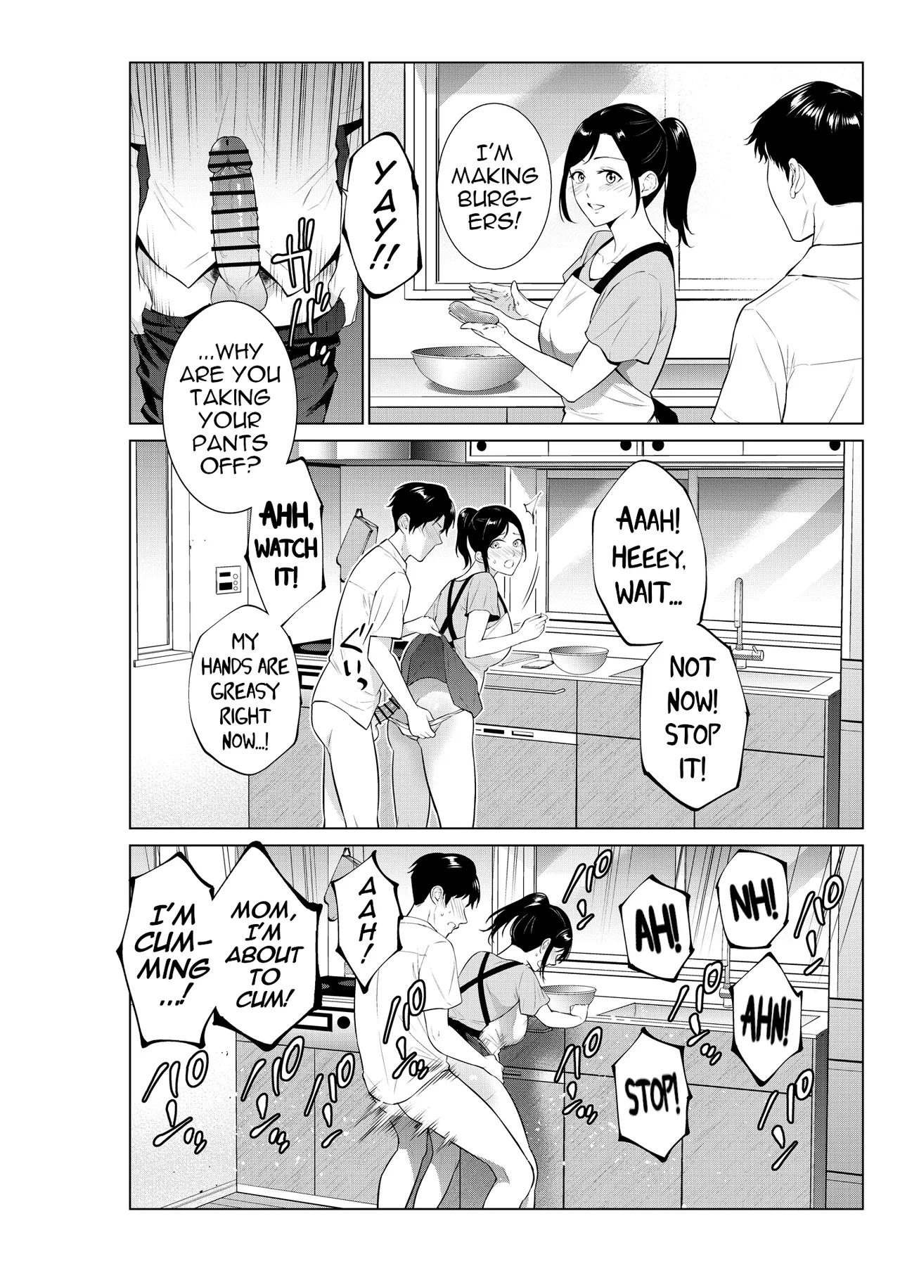 [Natsu no Oyatsu] Nyuuyoku kara Hajimaru Haha to no Nikuyoku Seikatsu | A Life of Lust with my Mom Started with a Bath [English] [menospeaknihongo] image number 25