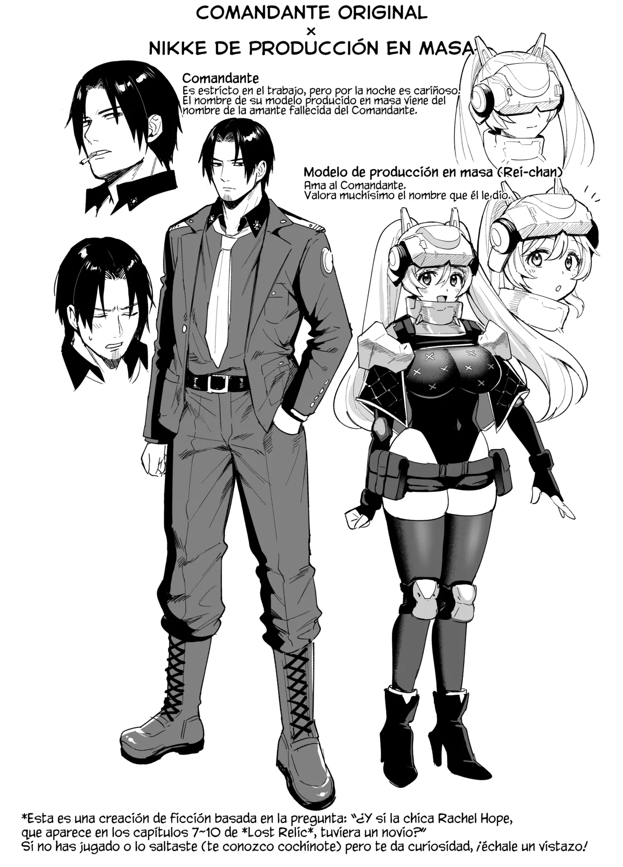 [AMAM (Sub Arare)] Shikikan-san to Ryousangata-chan no Ecchi na Yatsu Matome. +α (Goddess of Victory: Nikke) [Spanish] [Mapache Fansub] [Digital] изображение № 3