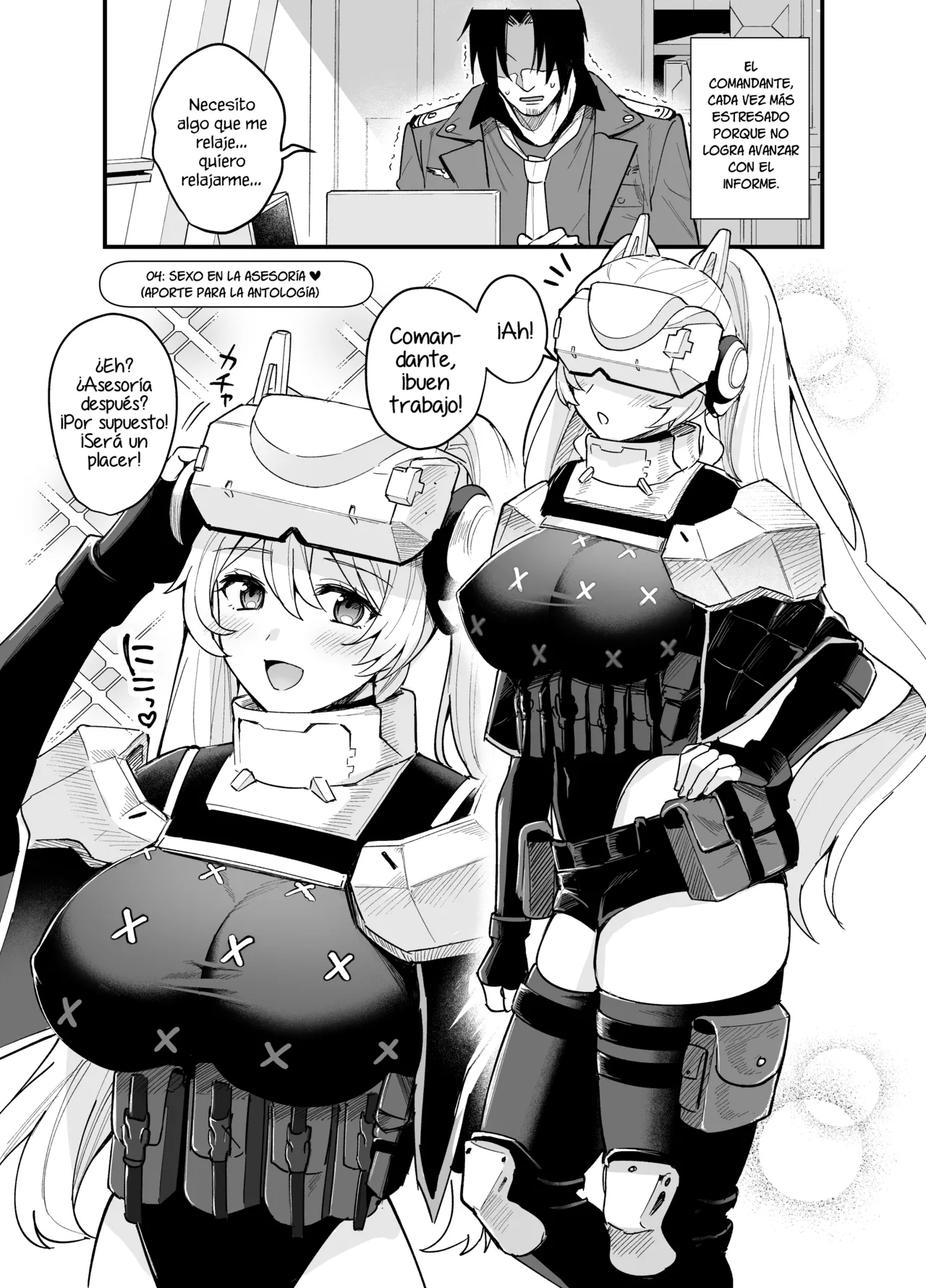 [AMAM (Sub Arare)] Shikikan-san to Ryousangata-chan no Ecchi na Yatsu Matome. +α (Goddess of Victory: Nikke) [Spanish] [Mapache Fansub] [Digital] изображение № 24