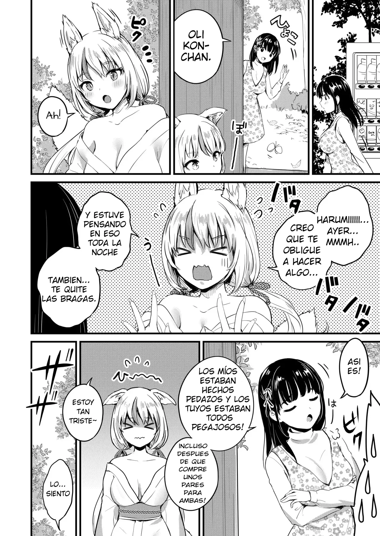 [macdoll (Shijou Mako)] Yuugata ni Itsumo no Basho de -futanari Kitsune to harumi no Monogatari- | An Evening At Our Usual Spot ~The Tale of the Futanari Fox and Harumi~ [Digital] [spanish] image number 24