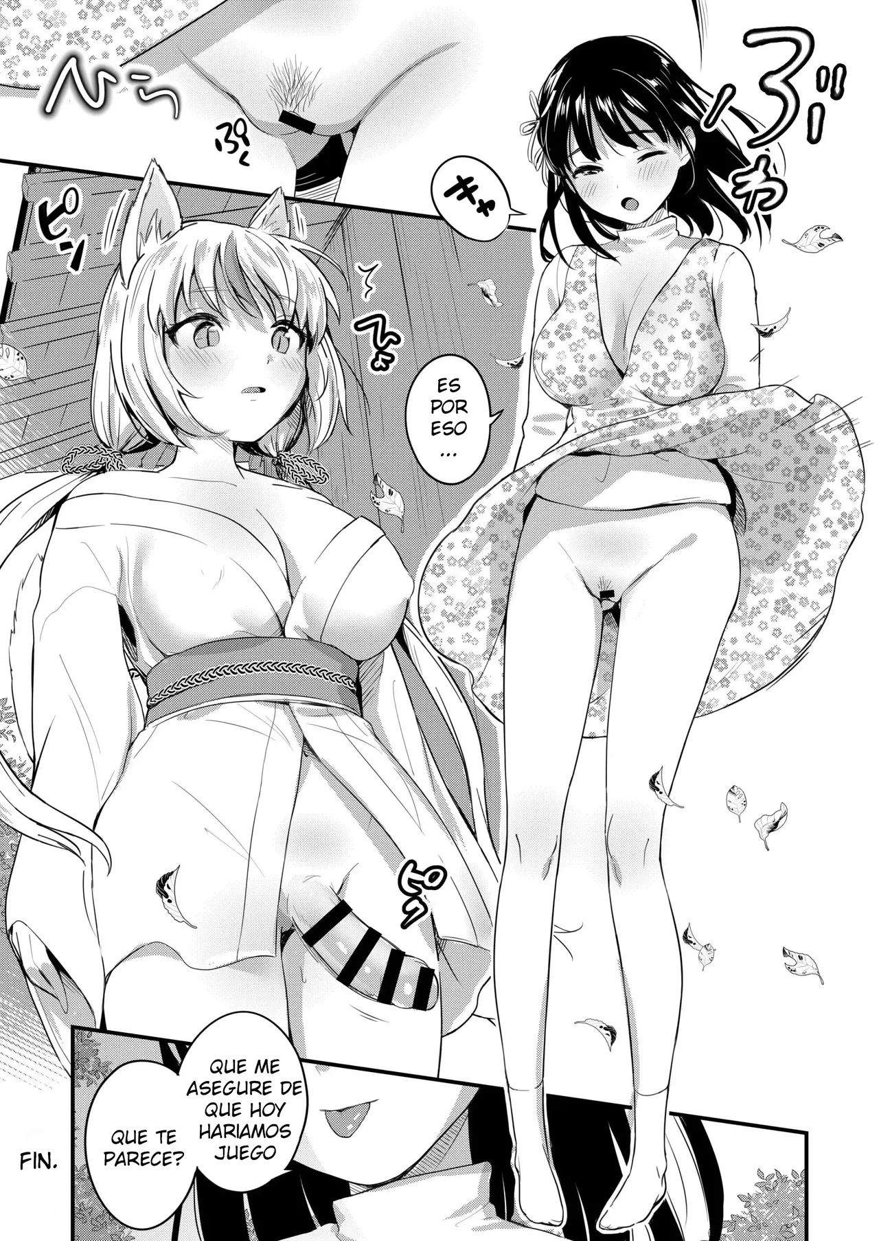 [macdoll (Shijou Mako)] Yuugata ni Itsumo no Basho de -futanari Kitsune to harumi no Monogatari- | An Evening At Our Usual Spot ~The Tale of the Futanari Fox and Harumi~ [Digital] [spanish] image number 25