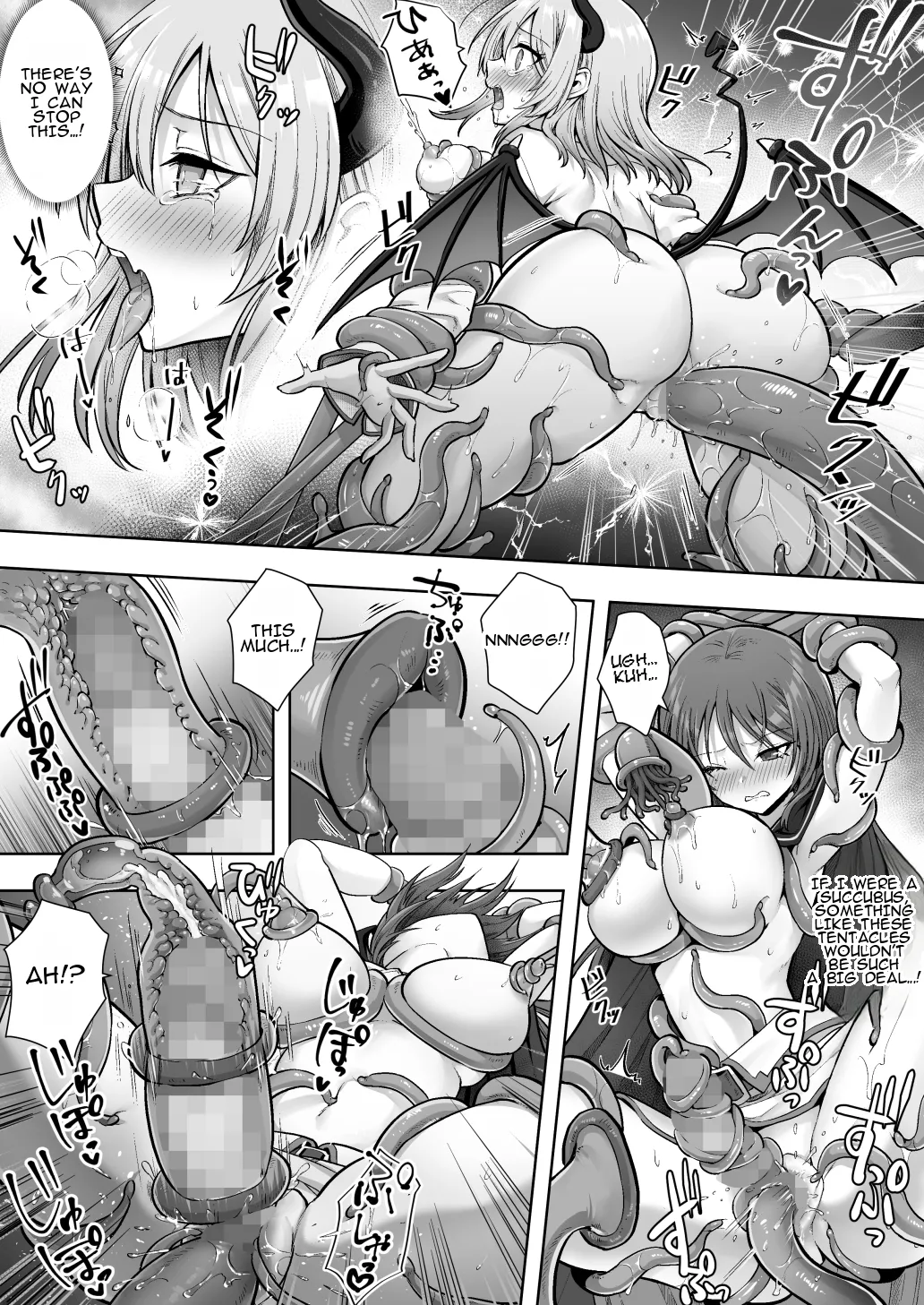 [Amulai Okashi Seisakusho (Sasanomanibi)] Shuzoku Henkou no Trap de Ningen Kenshi Osu ga Mesu Succubus ni! | A Male Human Swordsman Turns Into a Female Succubus Due to a Species-changing Trap! [English] image number 23