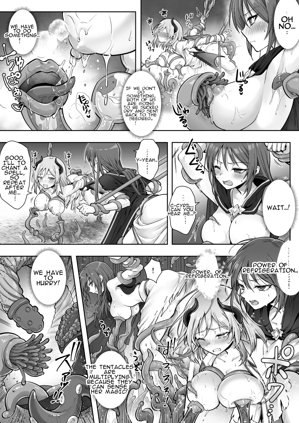 [Amulai Okashi Seisakusho (Sasanomanibi)] Shuzoku Henkou no Trap de Ningen Kenshi Osu ga Mesu Succubus ni! | A Male Human Swordsman Turns Into a Female Succubus Due to a Species-changing Trap! [English] image number 25