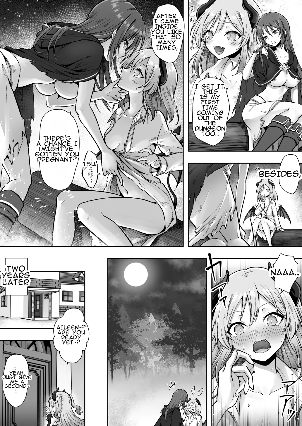 [Amulai Okashi Seisakusho (Sasanomanibi)] Shuzoku Henkou no Trap de Ningen Kenshi Osu ga Mesu Succubus ni! | A Male Human Swordsman Turns Into a Female Succubus Due to a Species-changing Trap! [English] image number 29