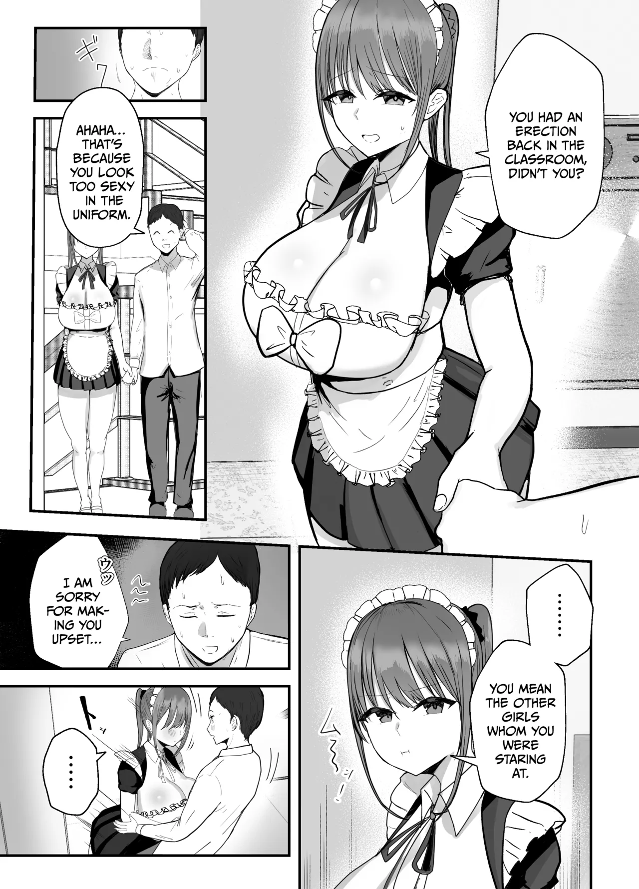 [Baketsu Purin] My busty niece, a high school girl who lives with me, is a maid at the school festival and gives me sweet sex to soothe me, an office worker. numero di immagine  10
