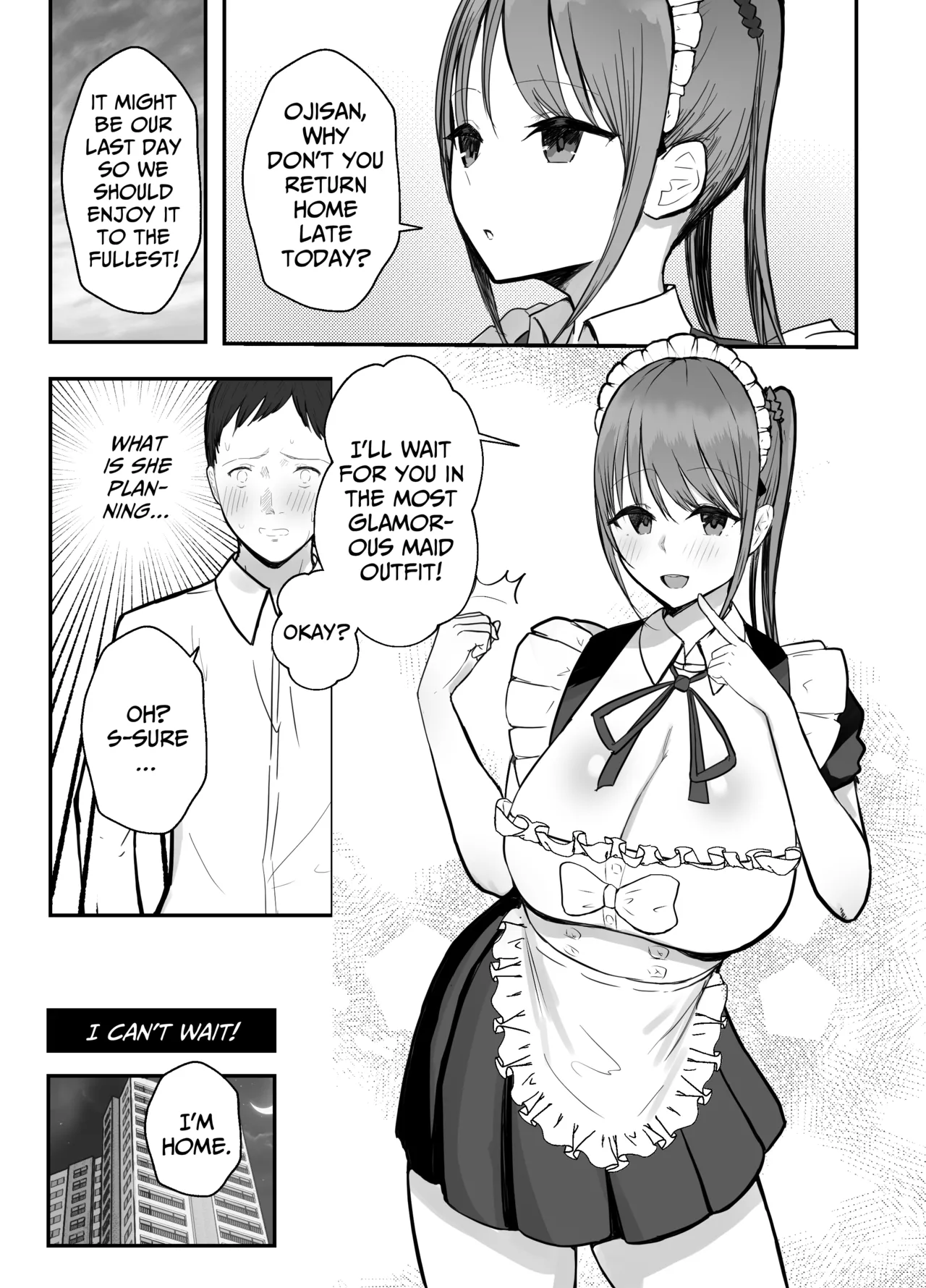 [Baketsu Purin] My busty niece, a high school girl who lives with me, is a maid at the school festival and gives me sweet sex to soothe me, an office worker. numero di immagine  30