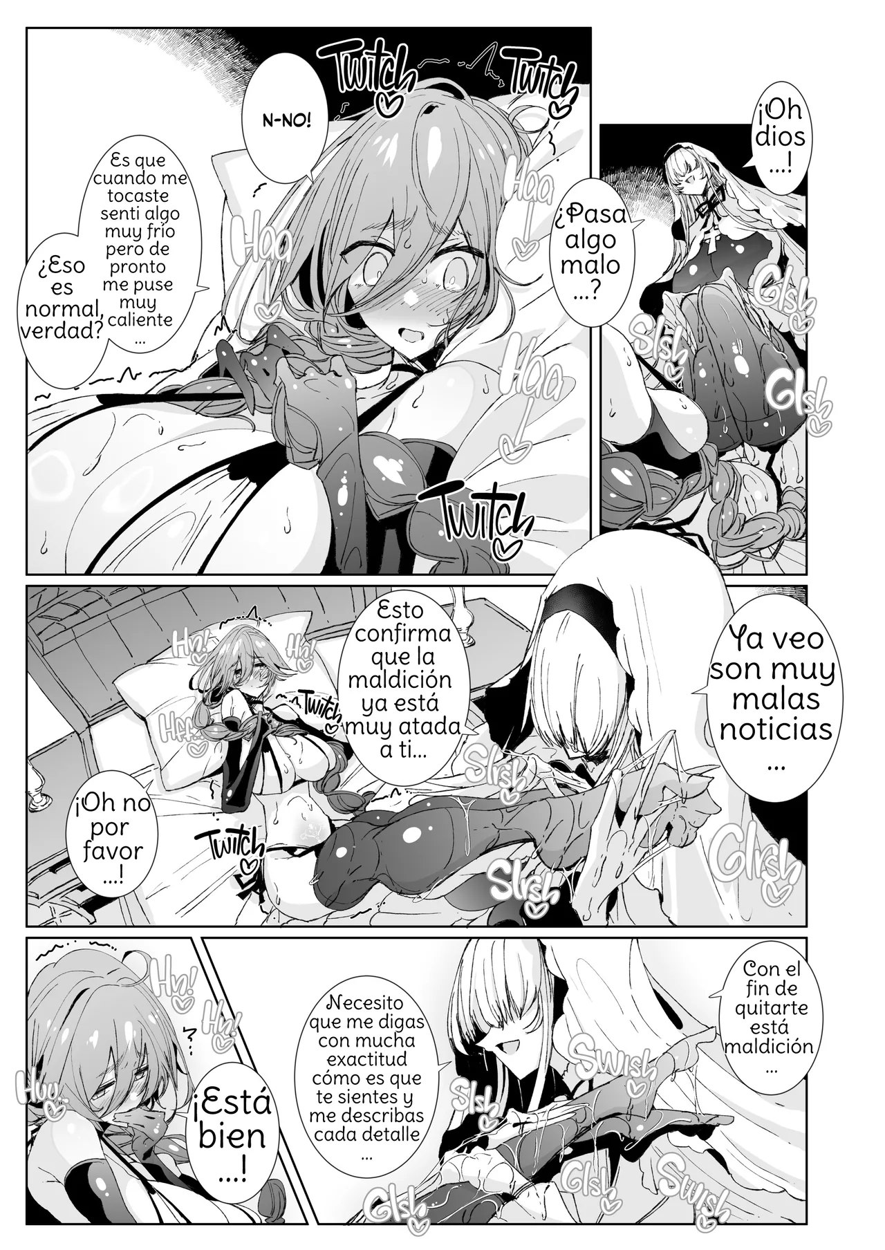 [Metronauts (Tsumetoro)] The Marked Oblivious Princess Knight and the Succubus Sister's All-You-Can-Eat Lesbian Oil Massage [2D Market] [Spanish] [Amaterasu] 画像番号 12