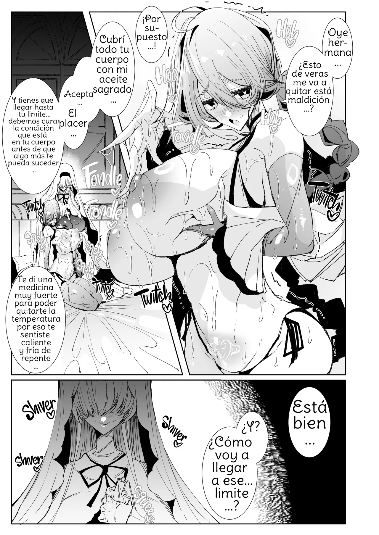 [Metronauts (Tsumetoro)] The Marked Oblivious Princess Knight and the Succubus Sister's All-You-Can-Eat Lesbian Oil Massage [2D Market] [Spanish] [Amaterasu] 画像番号 18