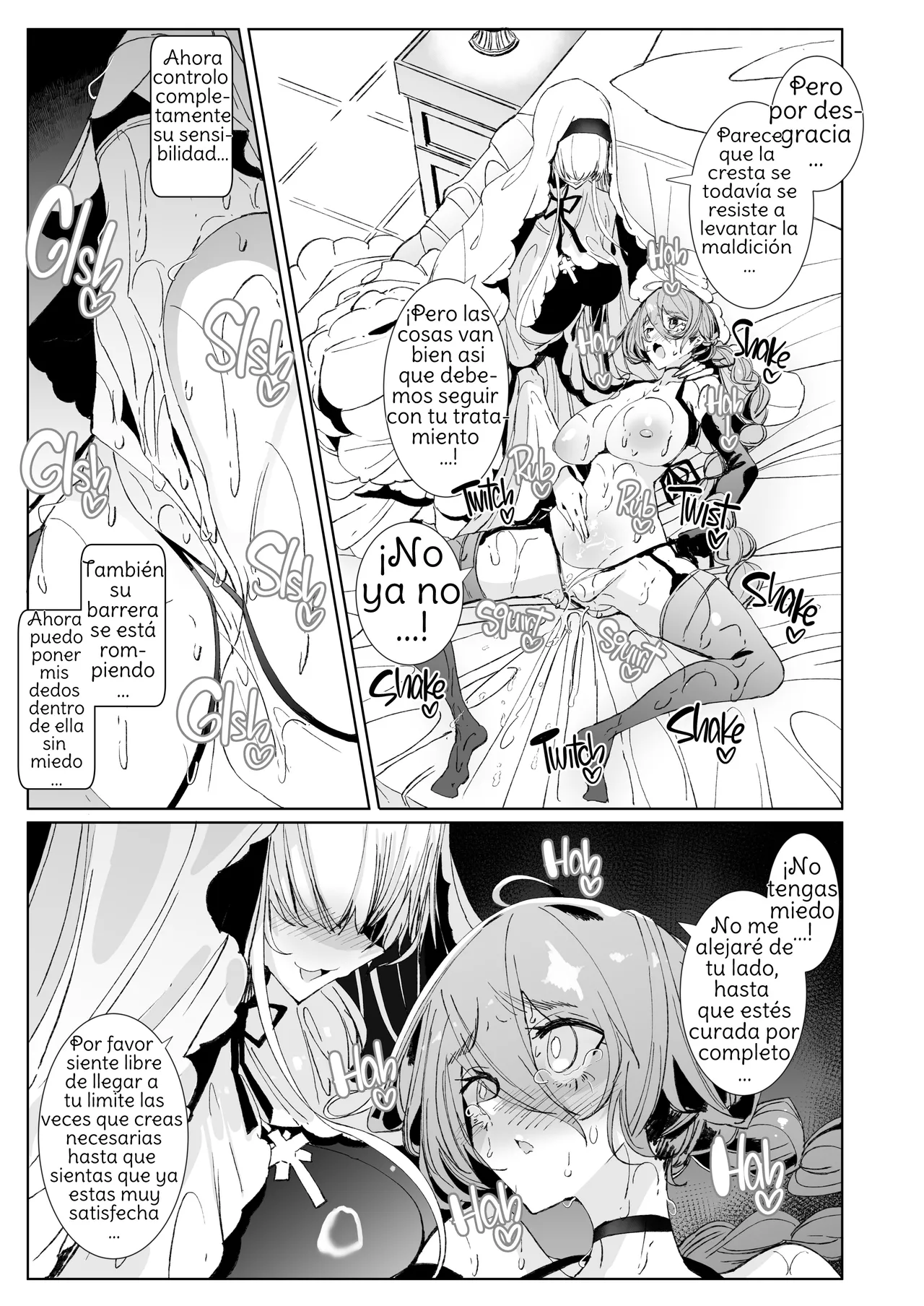 [Metronauts (Tsumetoro)] The Marked Oblivious Princess Knight and the Succubus Sister's All-You-Can-Eat Lesbian Oil Massage [2D Market] [Spanish] [Amaterasu] 画像番号 36