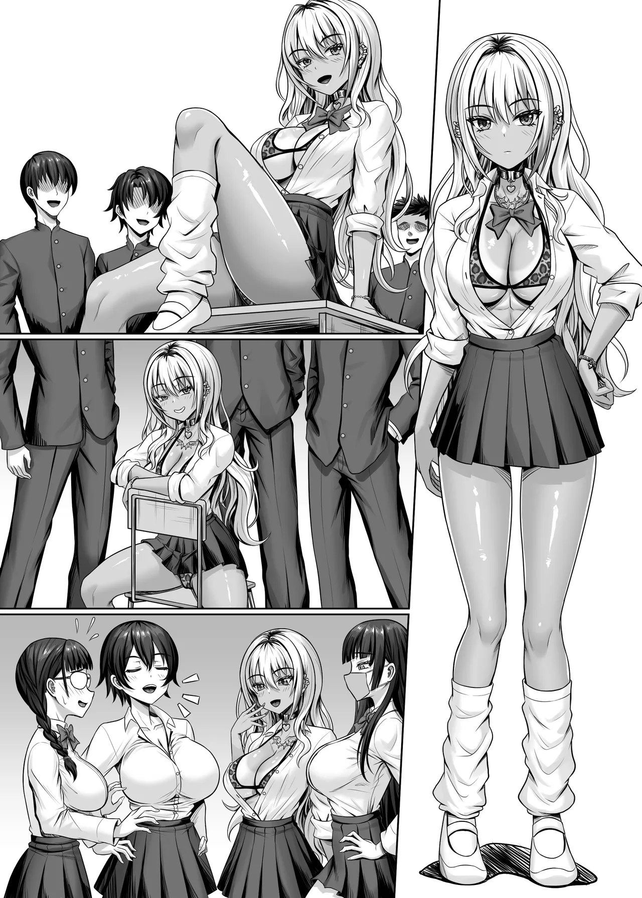 [Shokushu in the deep sea (Tako Seijin)] Class no Kuro Gal to Pakopako | Fucking With the Class’s Dark-Skinned Gyaru [English] image number 47