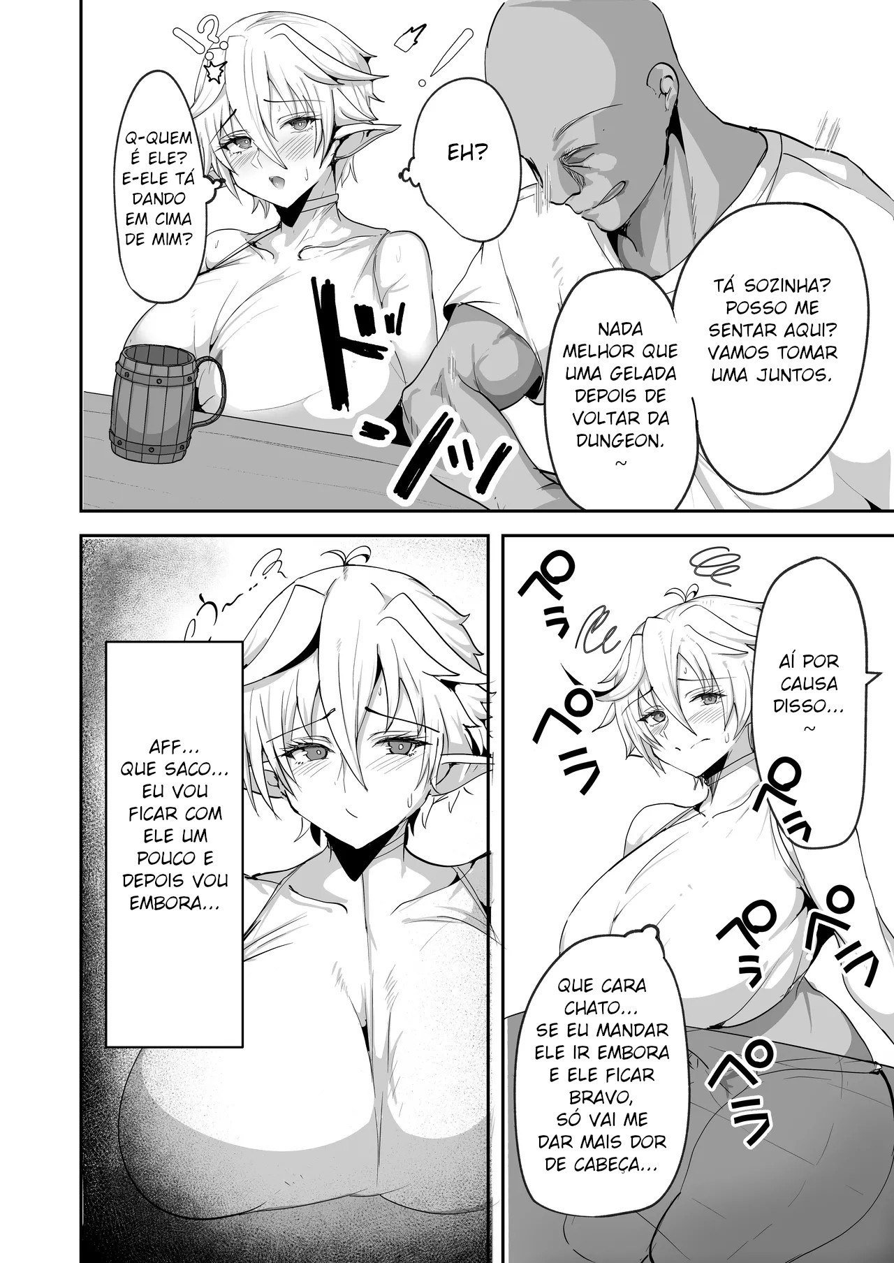 [Drill Sakiika (Namaman)] Dekapai Elf ga Ayatsurarete NTR Koubi Sareru Hon [Portuguese-BR] [Digital] image number 7