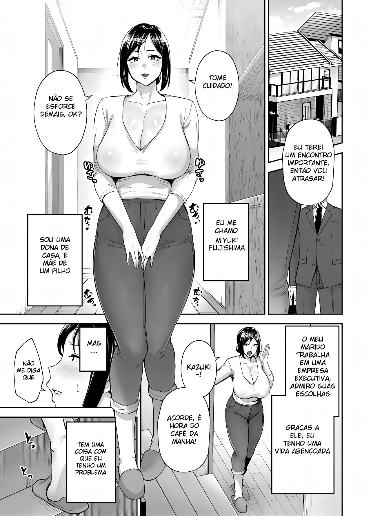 [Golden Bazooka (Gagarin Kichi)] Ichiban Michika de Eroi Mesu Miyuki ~Haha dakedo, Shikosaru Musuko ni Komattemasu...~ [Portuguese-BR] 画像番号 2