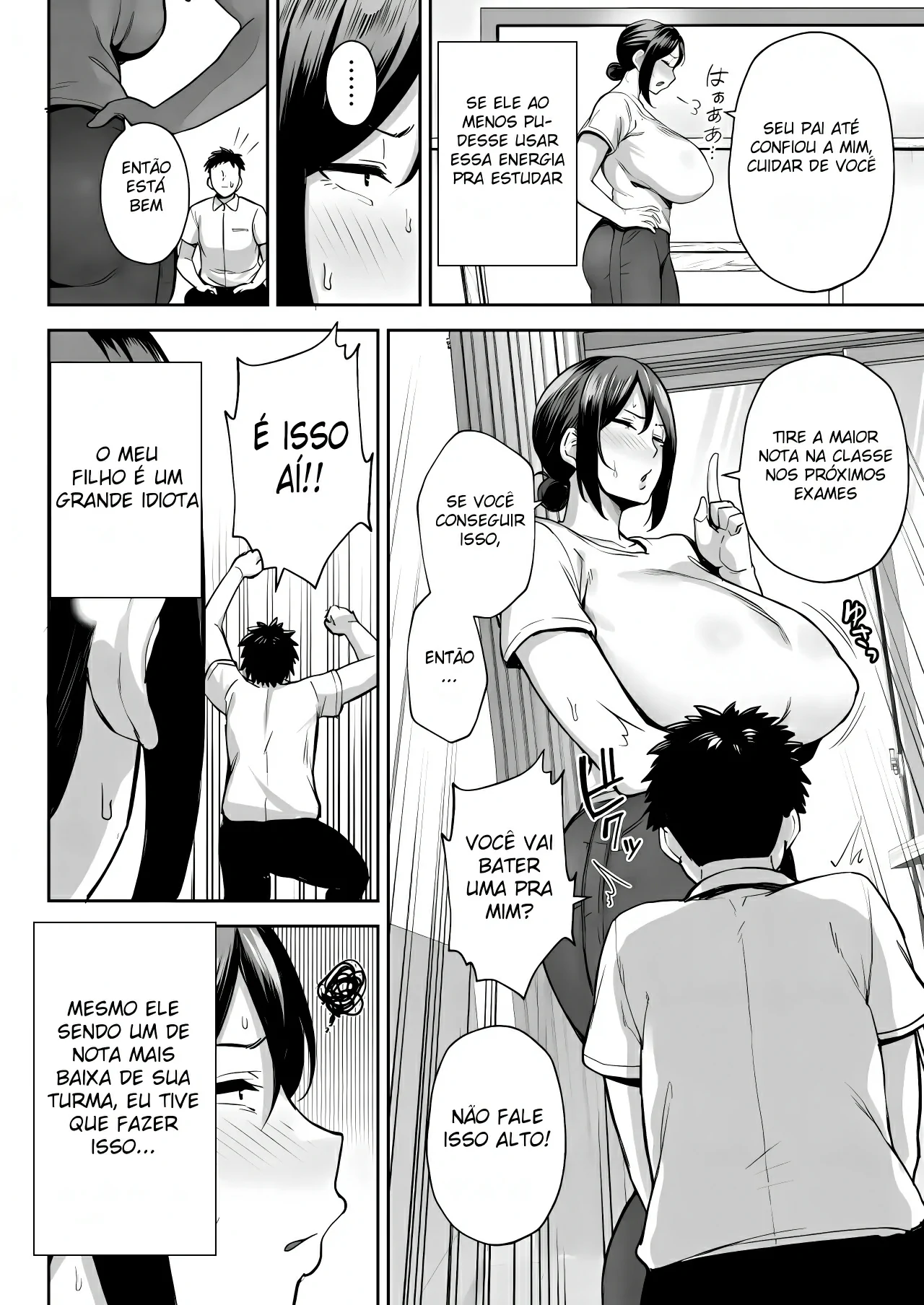 [Golden Bazooka (Gagarin Kichi)] Ichiban Michika de Eroi Mesu Miyuki ~Haha dakedo, Shikosaru Musuko ni Komattemasu...~ [Portuguese-BR] 画像番号 7