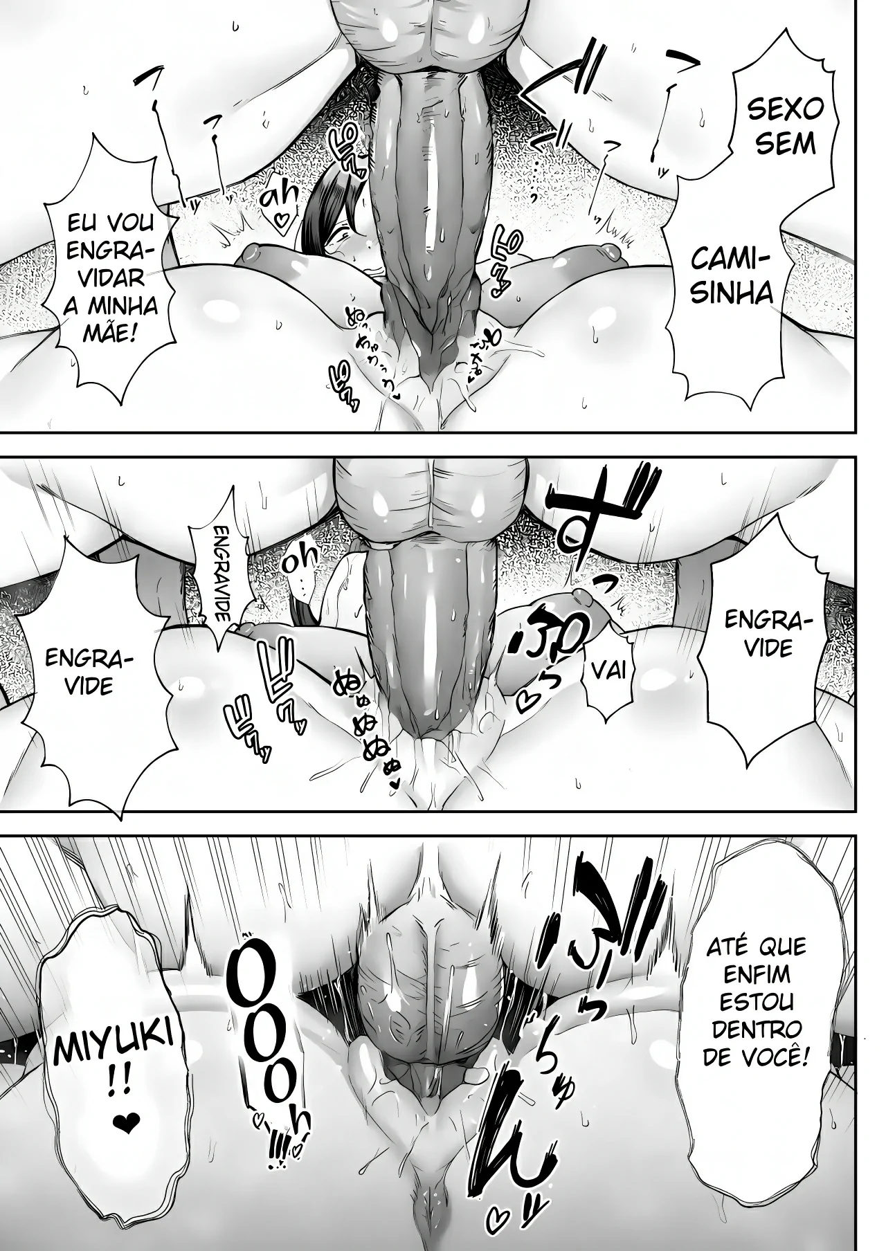 [Golden Bazooka (Gagarin Kichi)] Ichiban Michika de Eroi Mesu Miyuki ~Haha dakedo, Shikosaru Musuko ni Komattemasu...~ [Portuguese-BR] 画像番号 38