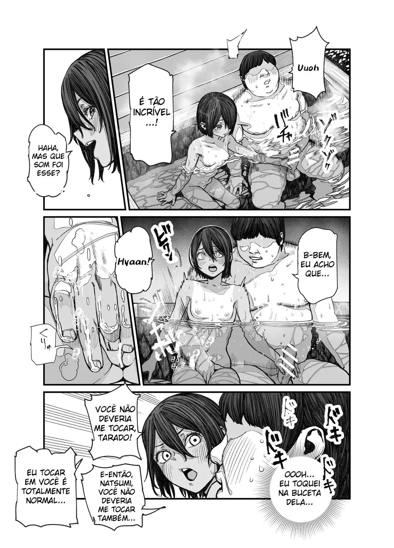 [Nyuu Koubou (pastime774)] Tabisaki de Nakayoku Natta Ko ga Otoko to Omottetara Onnanoko datta Ken!! EX [Portuguese-BR] [Digital] 图片编号 14