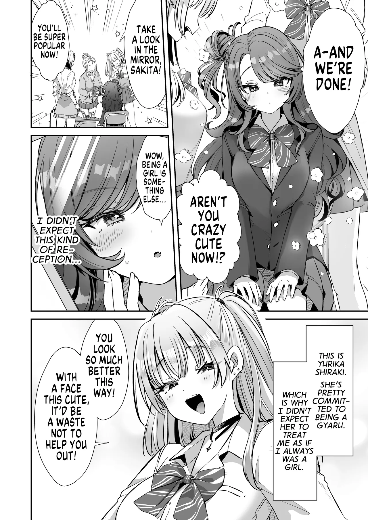 [ZUZUZU (Kamiya Zuzu)] Asa Okitara Onnanoko ni Natta『InKya no Boku』ga Gyaru ni Naru Made | How Waking Up as a Girl has Turned me from a Gloomy Guy into a Gyaru [English] [GTF] 画像番号 14
