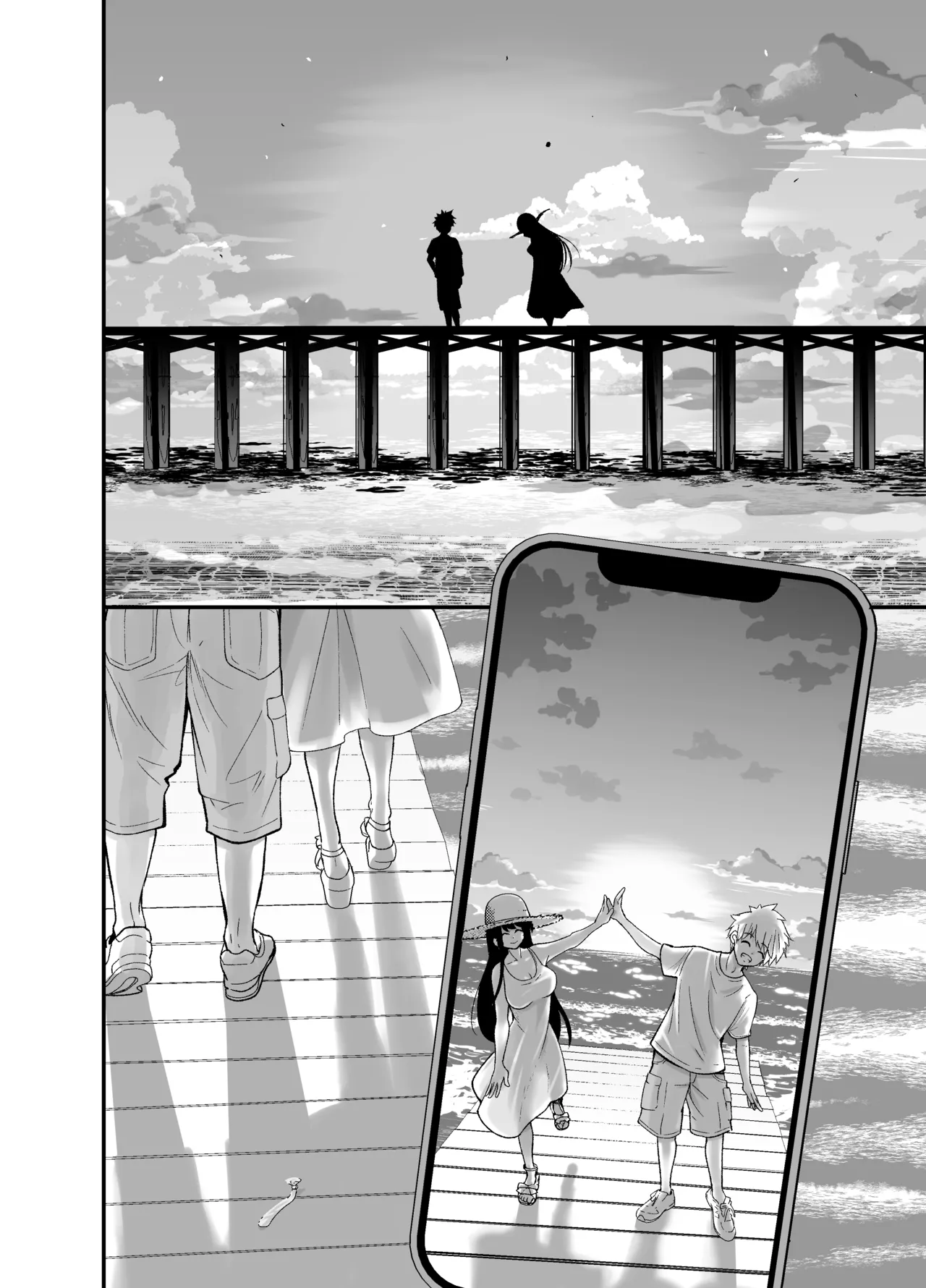 [NanokaH (Shirotobi)] Inaka ni Hikko Shita Osananajimi ~Ano Onna ga Nikubenki tte Shiranai no Omae dake w~ [Incomplete] Bildnummer 13