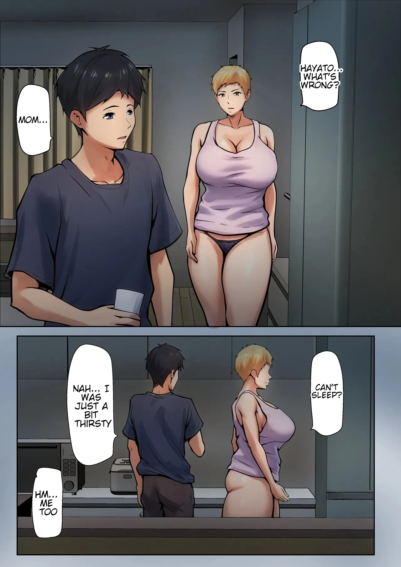 [Pentacle (Shimipan)] If stepmother and stepson lived together, it would be something like this. [English] [WaterKujo] image number 20