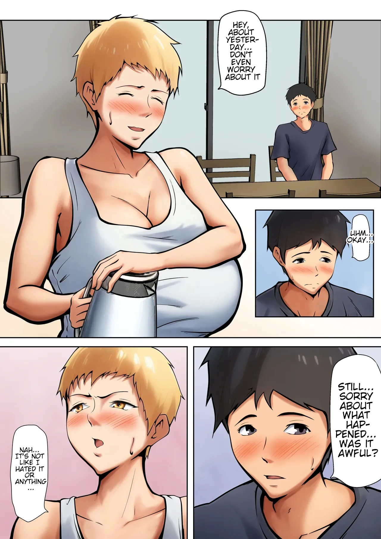 [Pentacle (Shimipan)] If stepmother and stepson lived together, it would be something like this. [English] [WaterKujo] image number 56