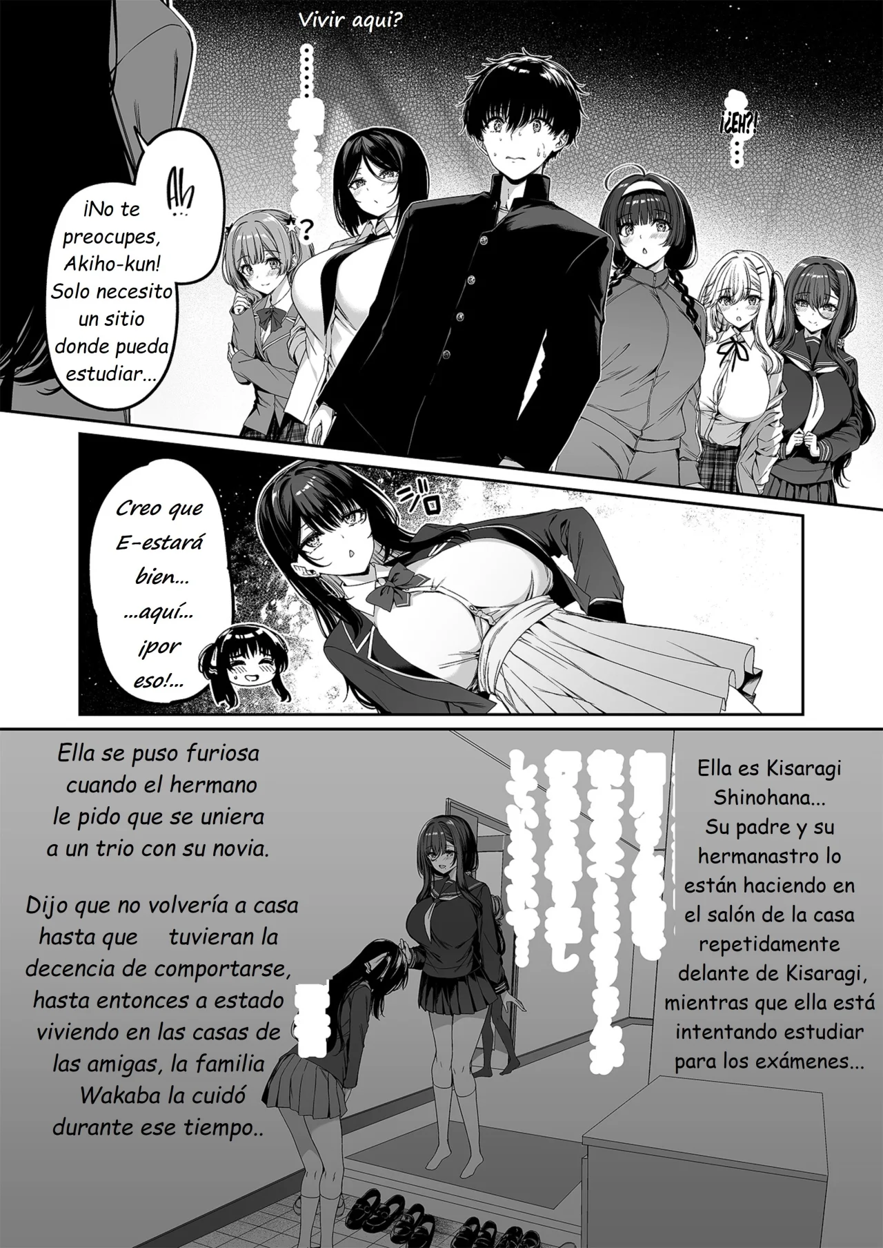 [Bottle Ship Bottler (Kazakura)] InCha Couple ga You Gal-tachi to SEX Training Suru Hanashi 5｜Una Pareja de Nerds y Unas Divertidas Gals Hacen Entrenamiento Sexual 5 [Spanish] [Earl Hickey0] image number 10