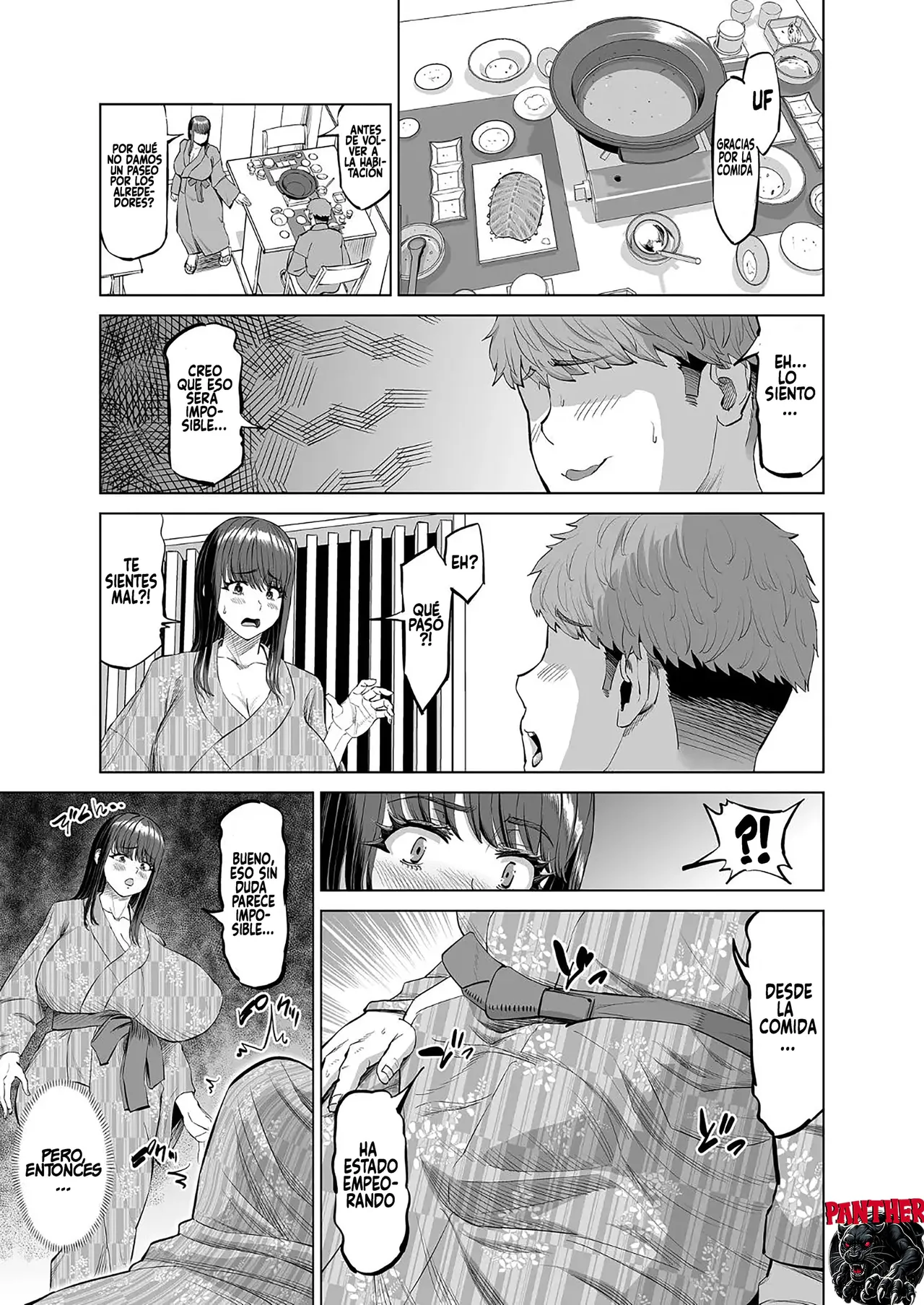 [R Koubou (Ruzi)] Tomodachi no Okaa-san ni Sasowarete... Onsen Ryokou Shichaimashita | Invitado por la madre de mi amigo Fui a un viaje a las aguas termales [Spanish] [Panther Scan] [Digital] 画像番号 28