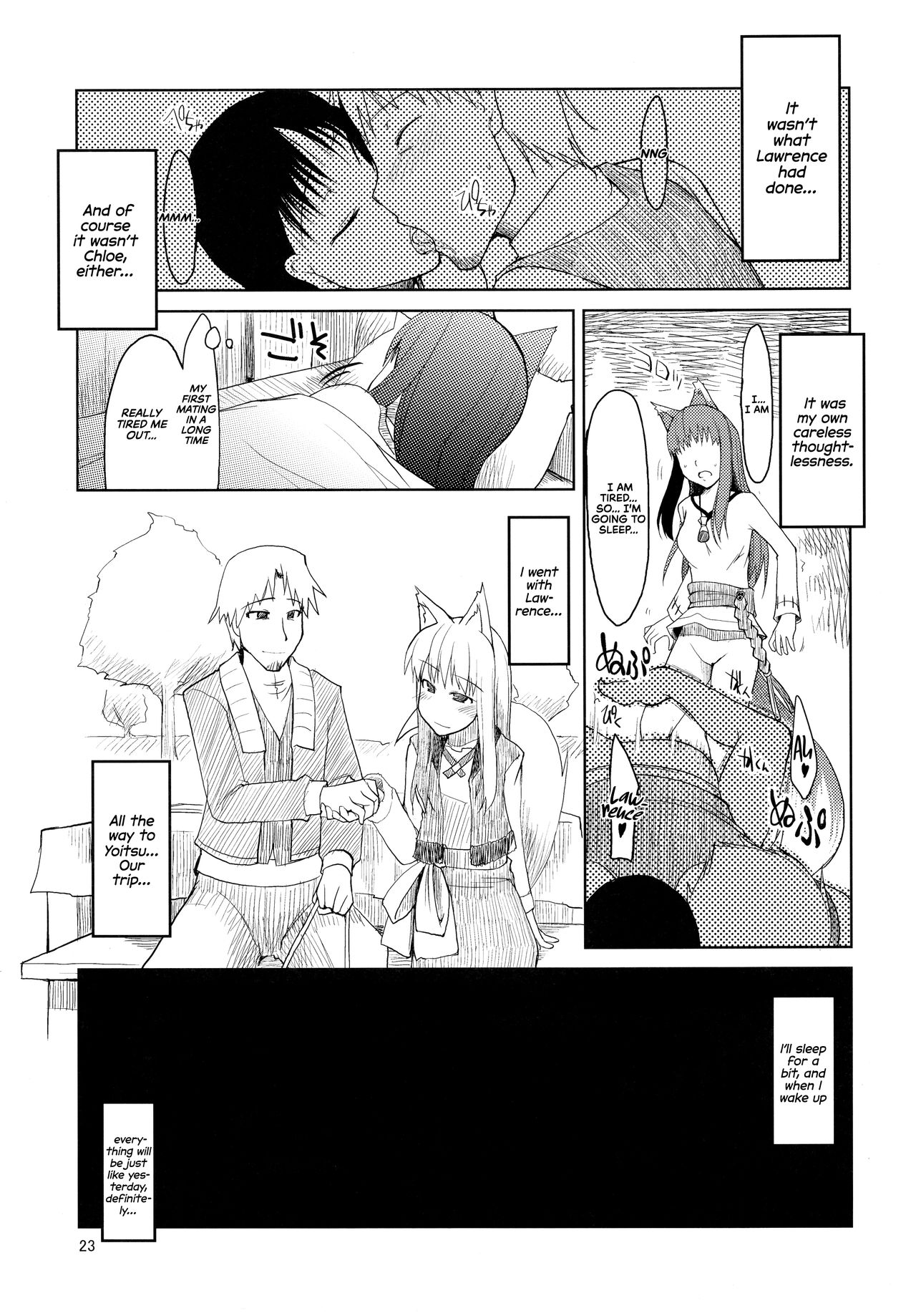 (SC39) [Forbidden-Lips (Ryo)] wolf’s regret (Spice and Wolf) [English] [EHCOVE] image number 24
