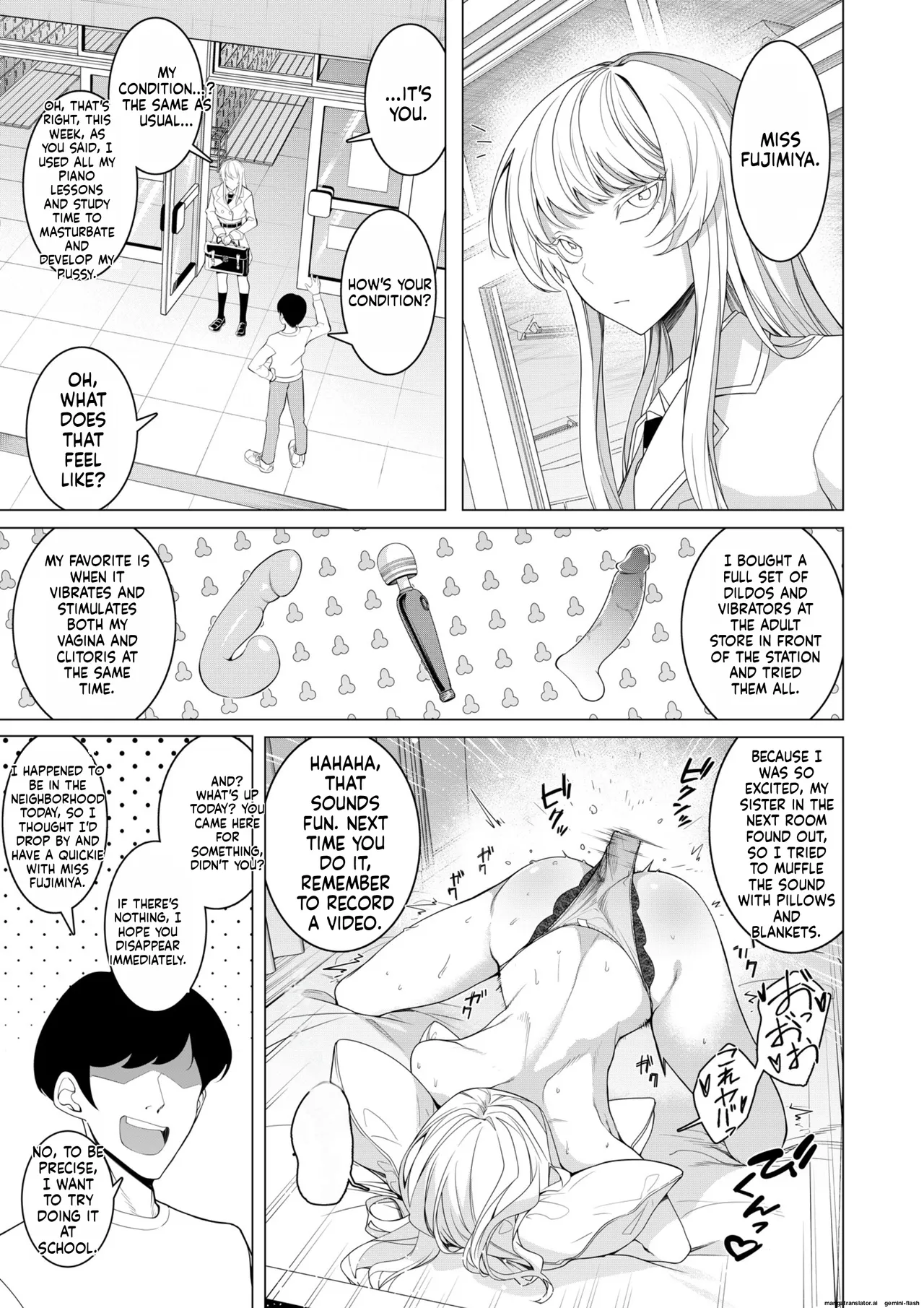 [Hisamaru Hajimeya (Hisamaru Hajime)] Saimin Appli de! ~Chou Cool! Tensai Half Ojou-sama ni Hentai Omanko Geinin to Shite AV Haishin Sasete Mita~ [English] [AI Translated] [Decensored] image number 24