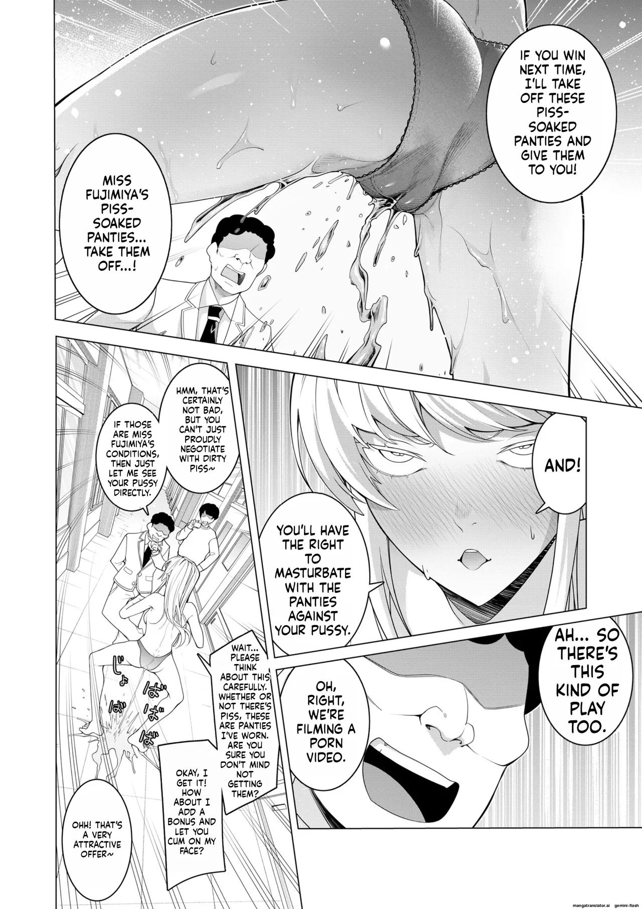 [Hisamaru Hajimeya (Hisamaru Hajime)] Saimin Appli de! ~Chou Cool! Tensai Half Ojou-sama ni Hentai Omanko Geinin to Shite AV Haishin Sasete Mita~ [English] [AI Translated] [Decensored] image number 33