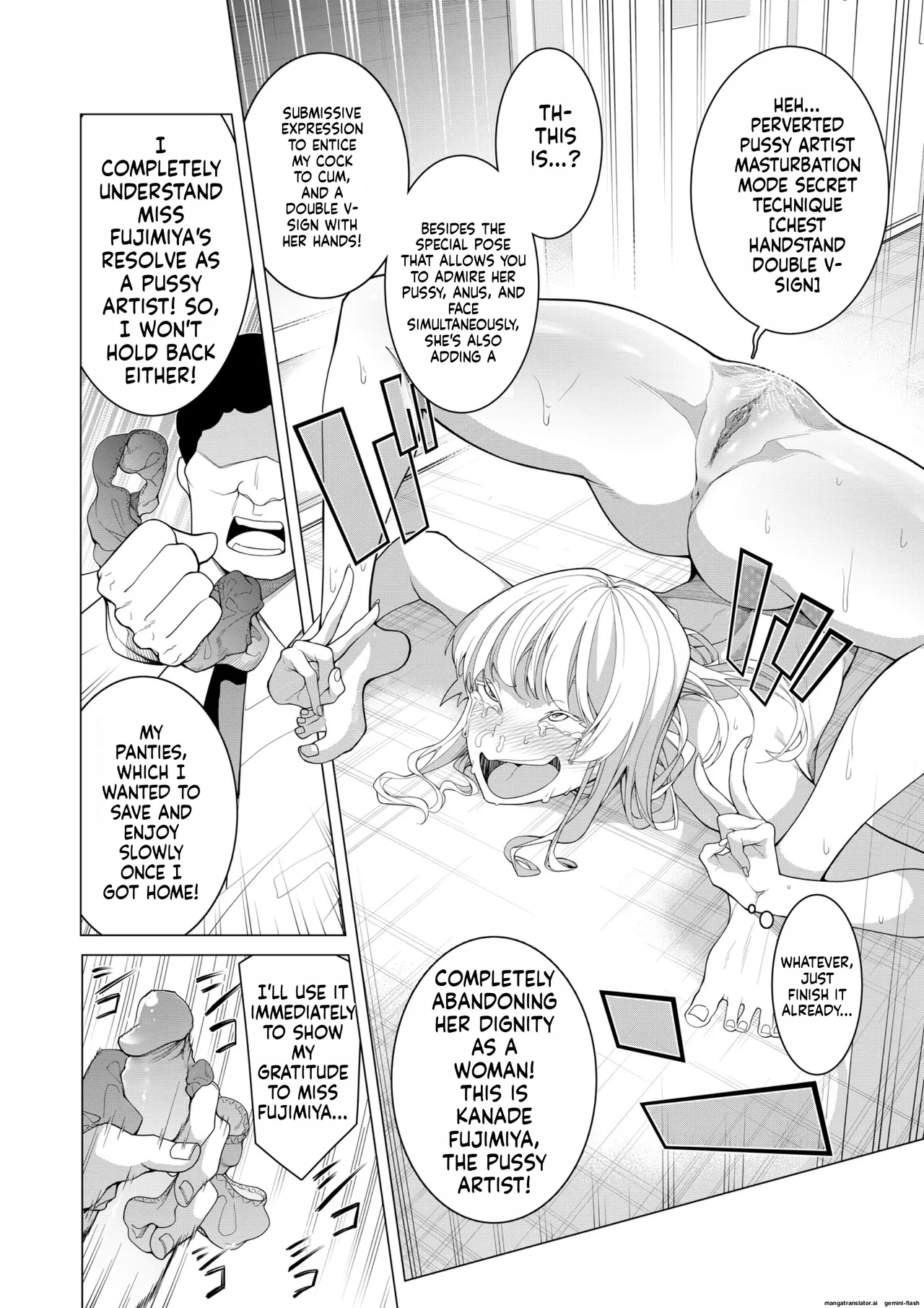 [Hisamaru Hajimeya (Hisamaru Hajime)] Saimin Appli de! ~Chou Cool! Tensai Half Ojou-sama ni Hentai Omanko Geinin to Shite AV Haishin Sasete Mita~ [English] [AI Translated] [Decensored] image number 37