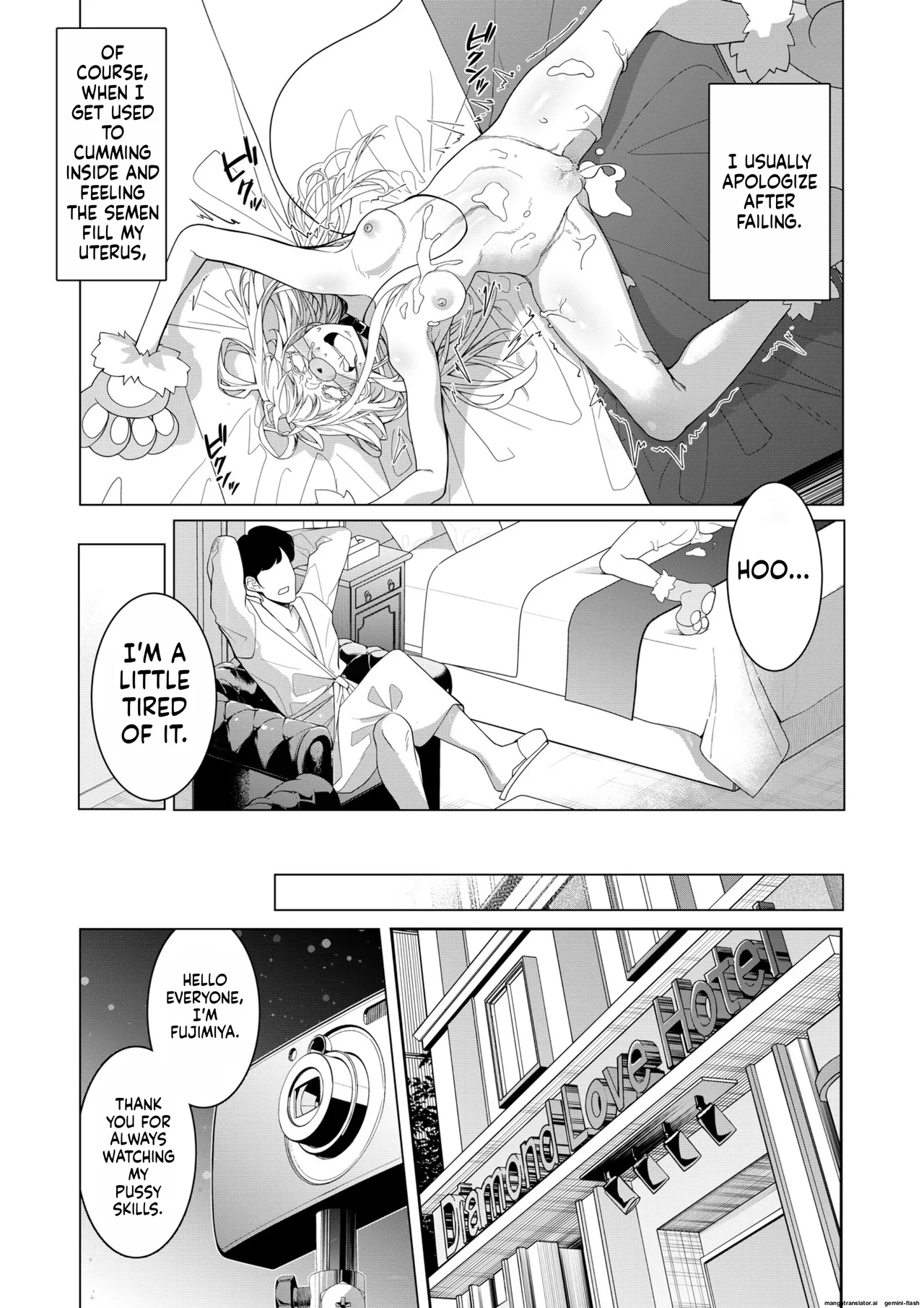 [Hisamaru Hajimeya (Hisamaru Hajime)] Saimin Appli de! ~Chou Cool! Tensai Half Ojou-sama ni Hentai Omanko Geinin to Shite AV Haishin Sasete Mita~ [English] [AI Translated] [Decensored] image number 42