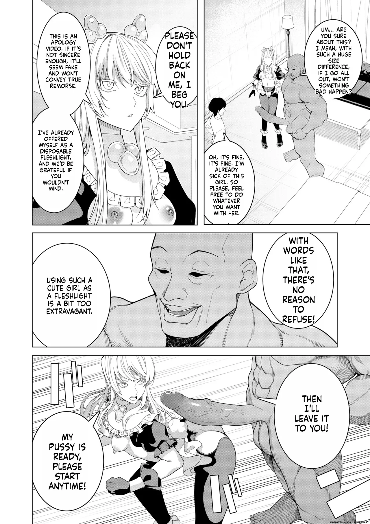 [Hisamaru Hajimeya (Hisamaru Hajime)] Saimin Appli de! ~Chou Cool! Tensai Half Ojou-sama ni Hentai Omanko Geinin to Shite AV Haishin Sasete Mita~ [English] [AI Translated] [Decensored] image number 45