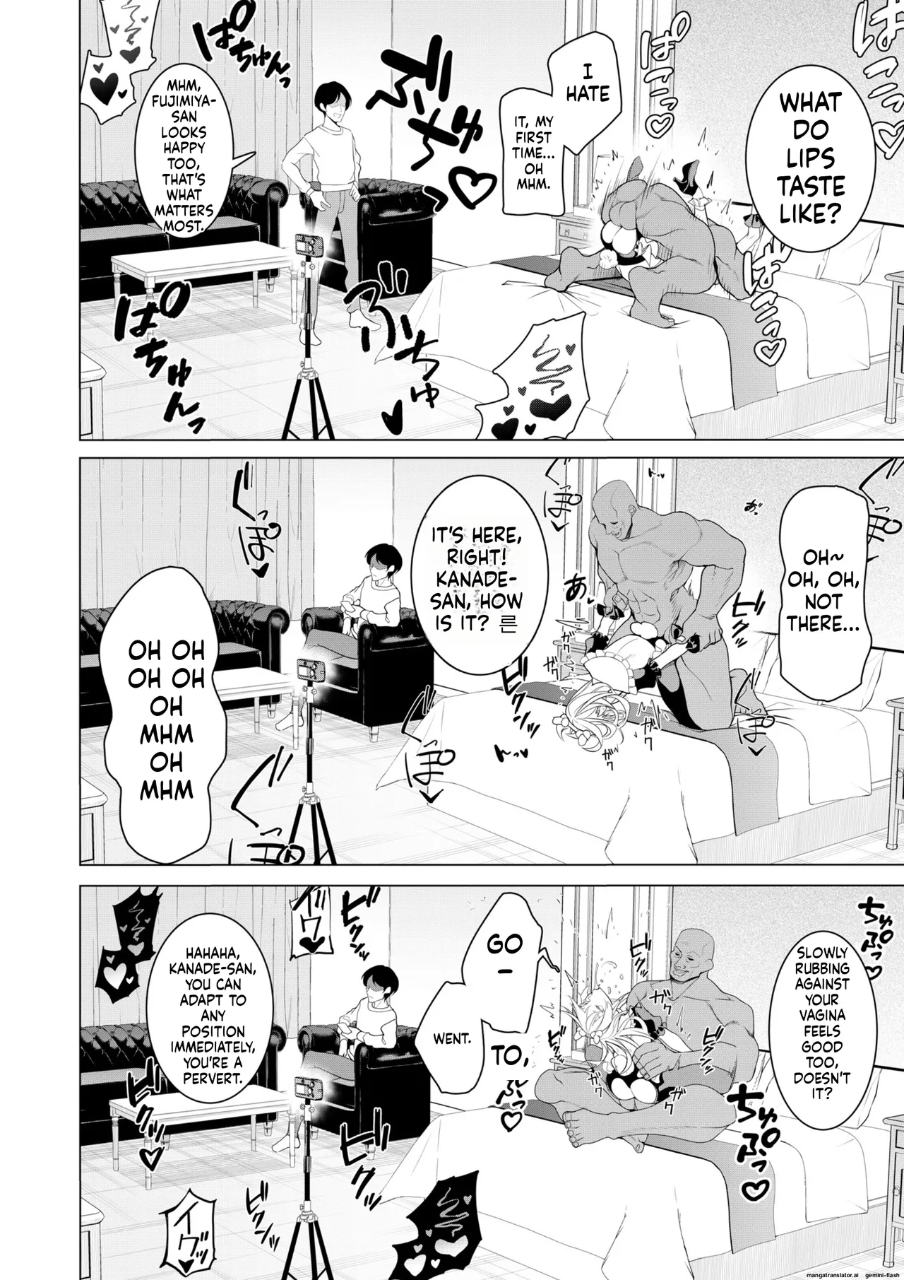 [Hisamaru Hajimeya (Hisamaru Hajime)] Saimin Appli de! ~Chou Cool! Tensai Half Ojou-sama ni Hentai Omanko Geinin to Shite AV Haishin Sasete Mita~ [English] [AI Translated] [Decensored] image number 51