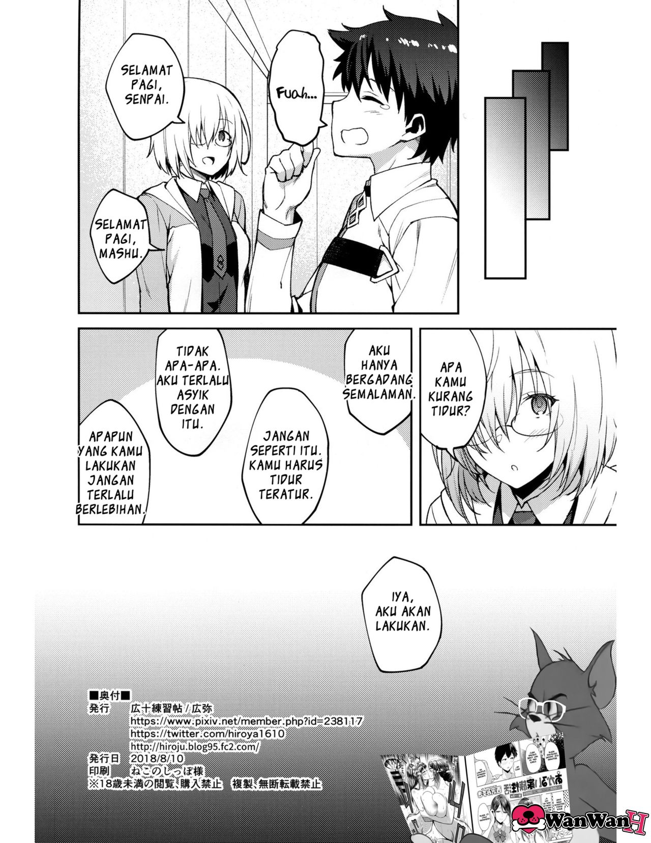 (C94) [Hirojuu Renshuuchou (Hiroya)] Chaldea Life (Fate/Grand Order) [Indonesian] {WanWanH} numero di immagine  24