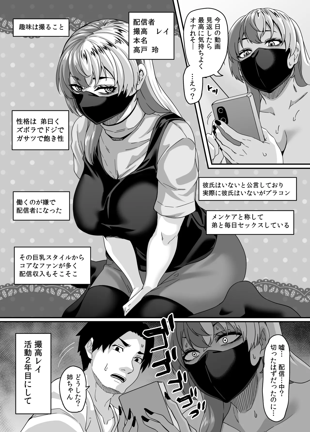 [てぃらみすたると (一弘)] ズボラ姉（配信者）が誤爆エロバズしたから開き直って姉弟でエロ配信する枠 image number 20