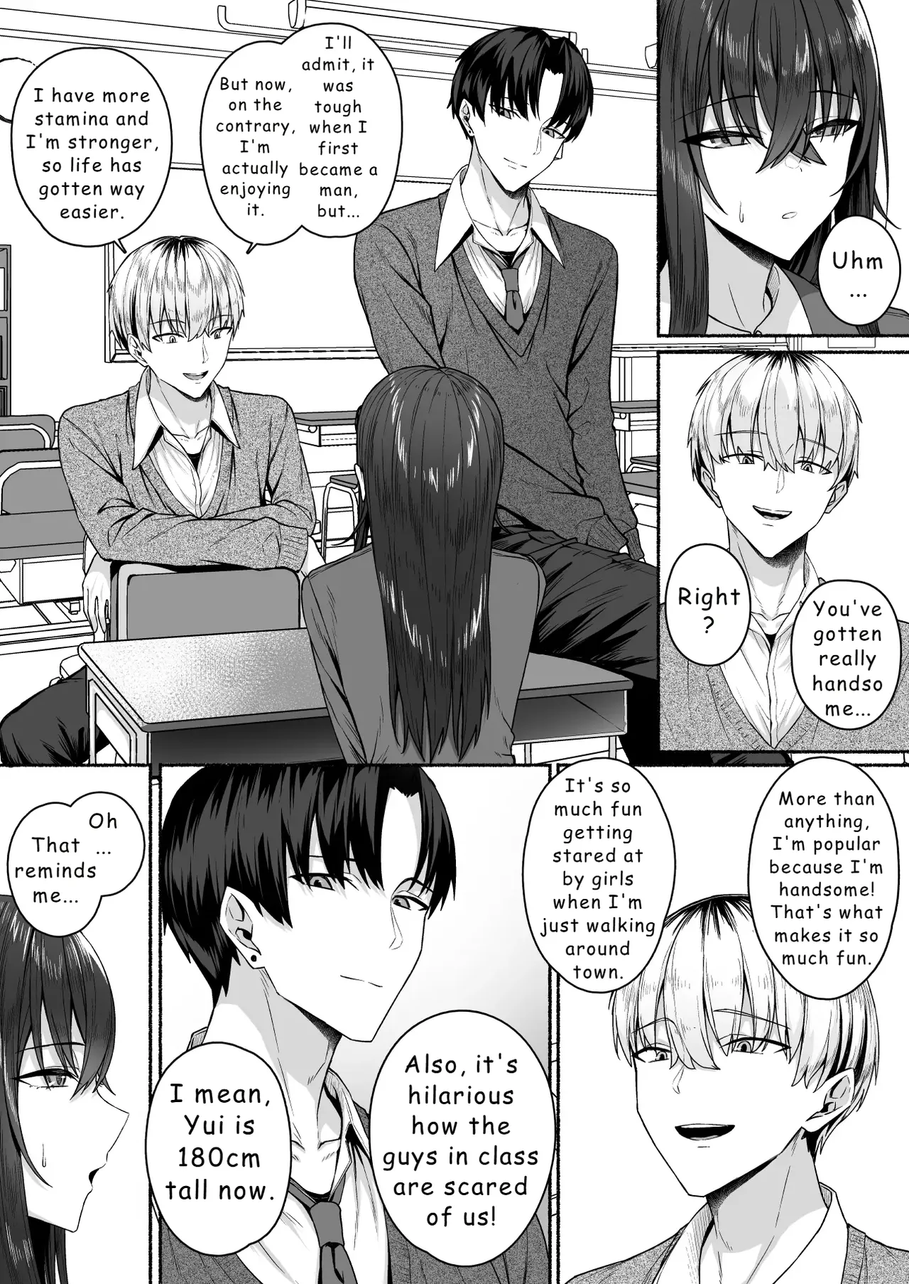 [Potato Usushio] Gal to Boku ga Seibetsu Gyakuten Mesu ni Mezameru Boku [English] [Hydranoid] image number 13
