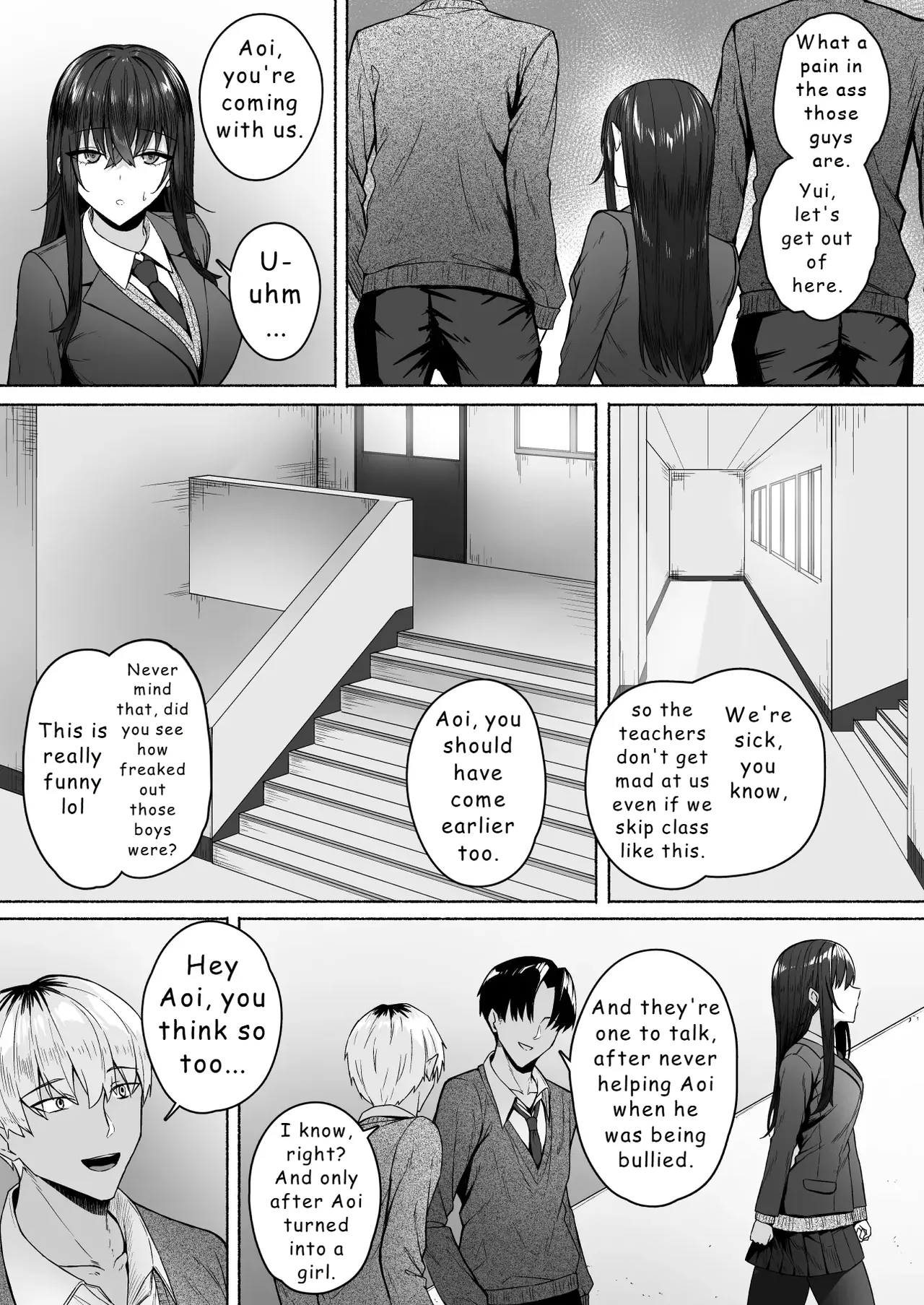 [Potato Usushio] Gal to Boku ga Seibetsu Gyakuten Mesu ni Mezameru Boku [English] [Hydranoid] image number 17