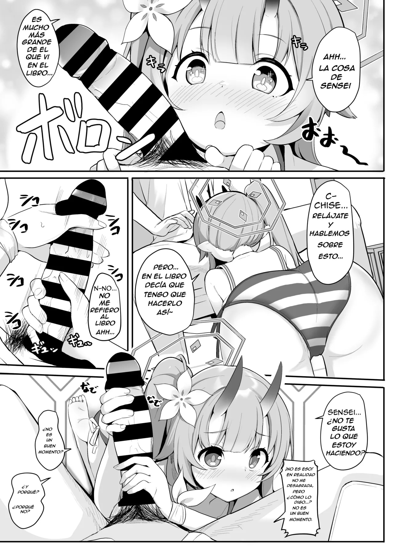 [Milk Pudding (Jamcy)] Mizugi da yo Ippai Dasete Ureshii ne | Me gusta que muestres tanto en ese traje de baño (Blue Archive) [Spanish] [Digital] Bildnummer 6