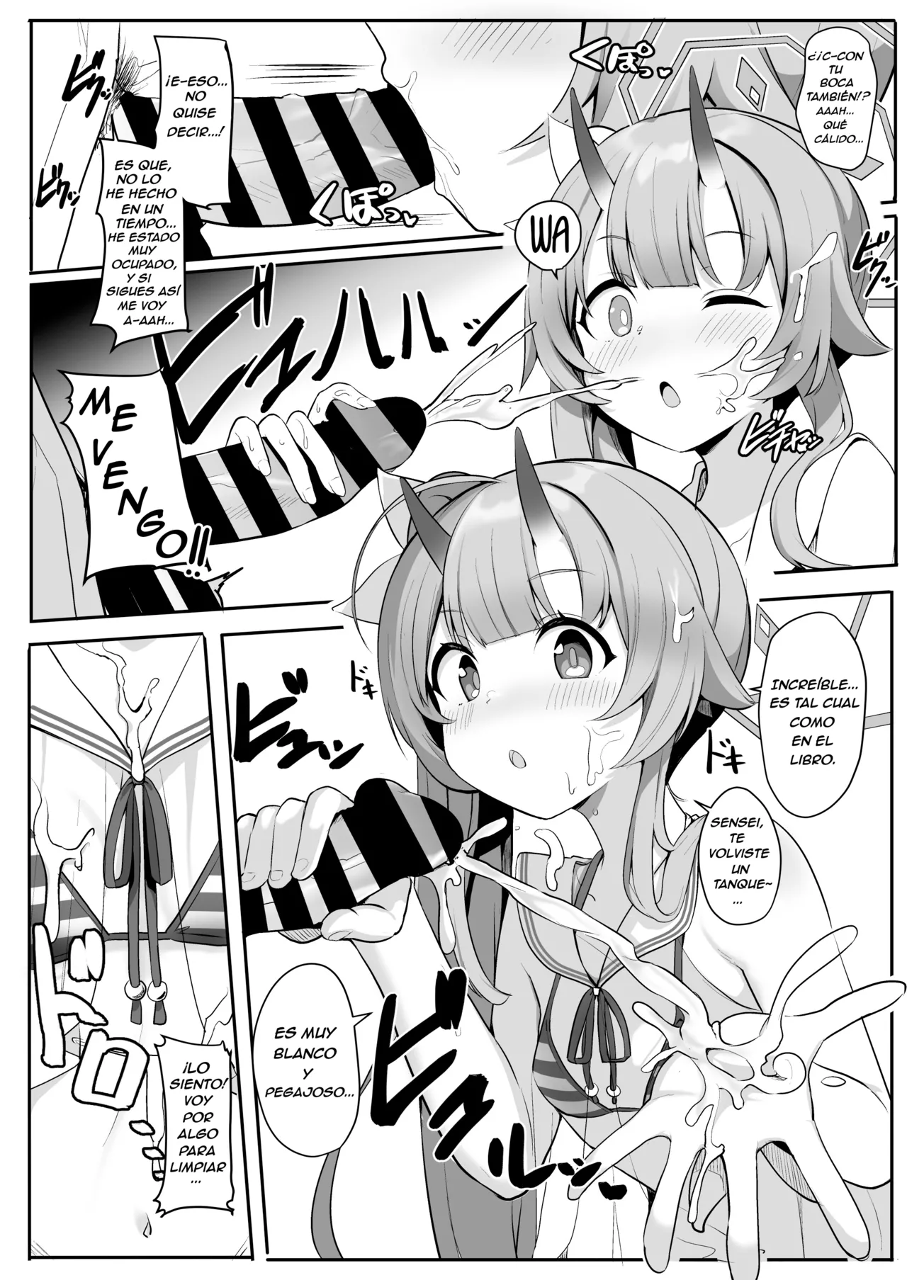 [Milk Pudding (Jamcy)] Mizugi da yo Ippai Dasete Ureshii ne | Me gusta que muestres tanto en ese traje de baño (Blue Archive) [Spanish] [Digital] Bildnummer 7